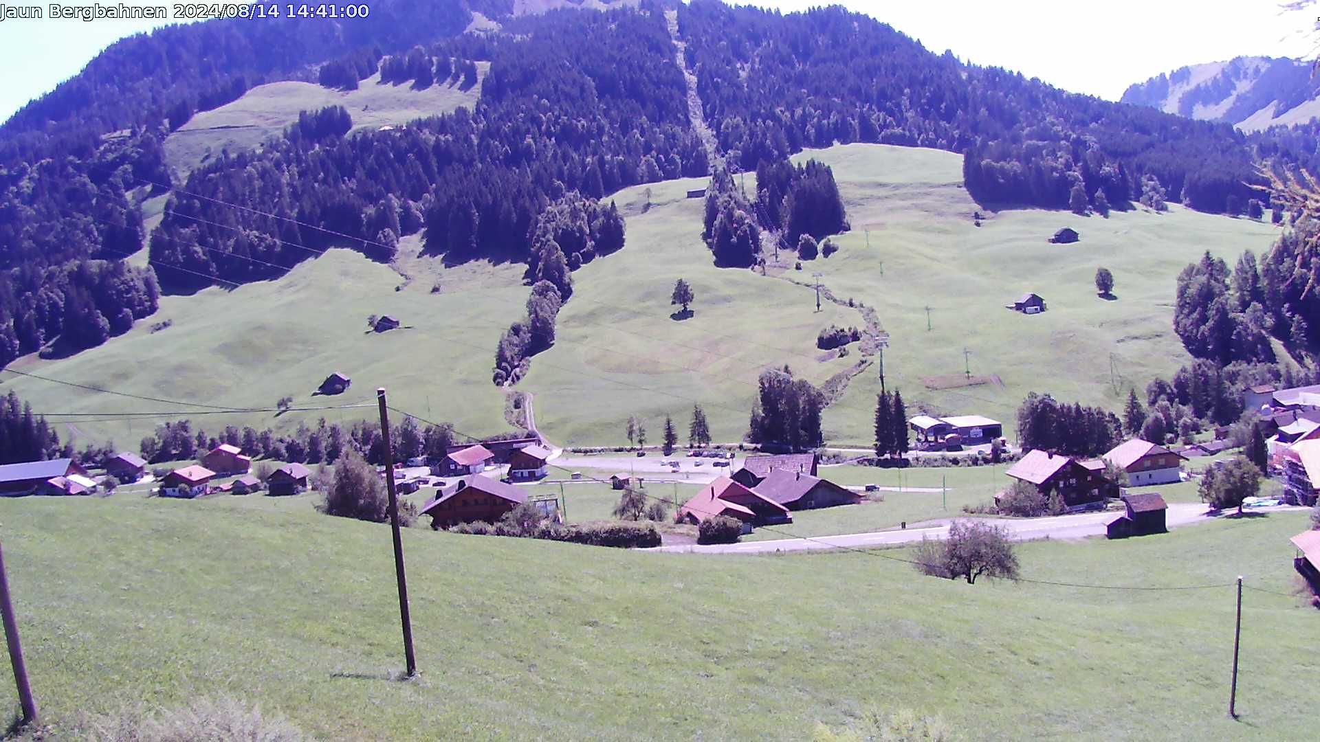 Jaun: Live Blick auf das Wander- und Skigebiet - mit dem Gastlosenexpress