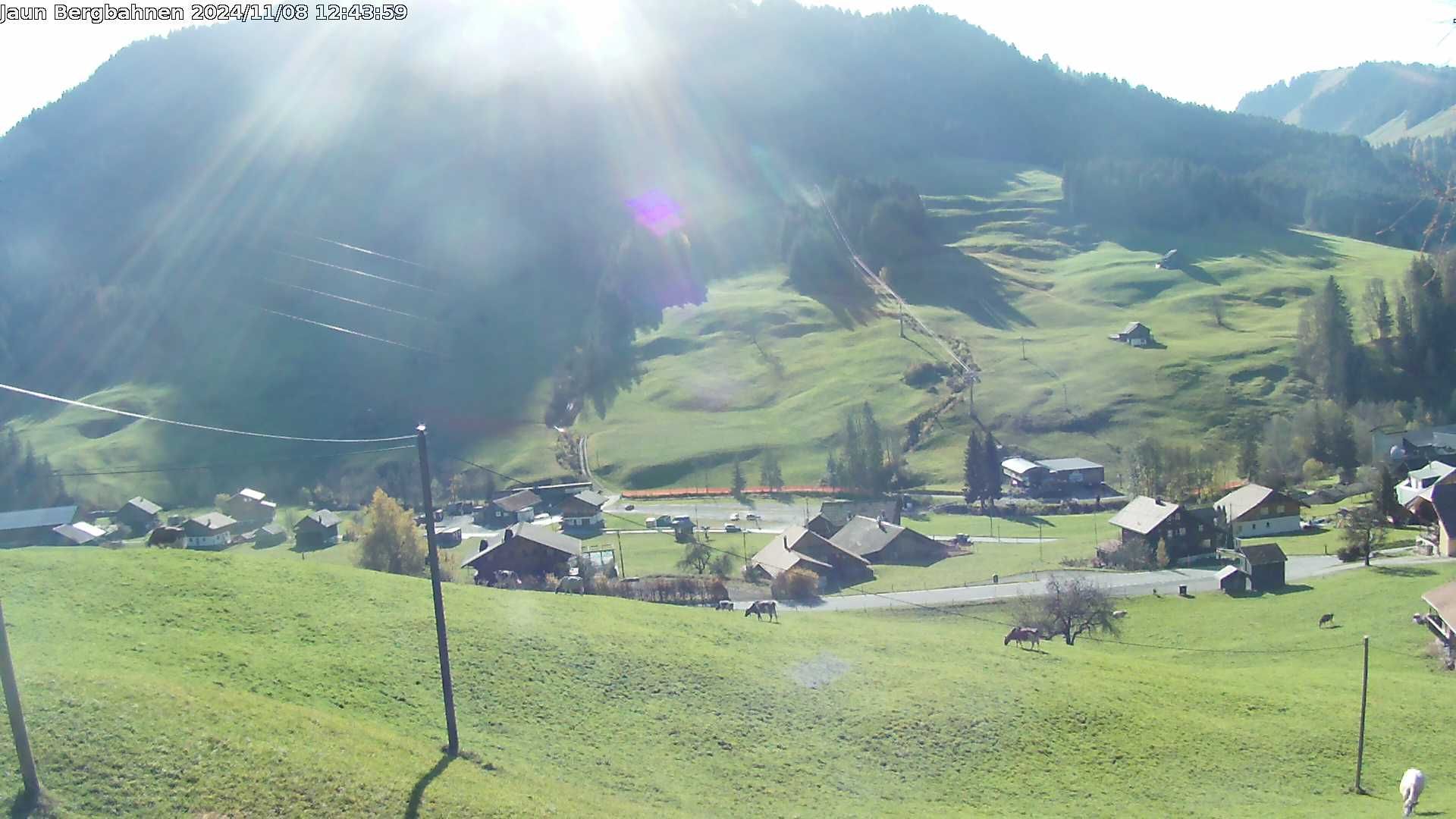 Jaun: Live Blick auf das Wander- und Skigebiet - mit dem Gastlosenexpress