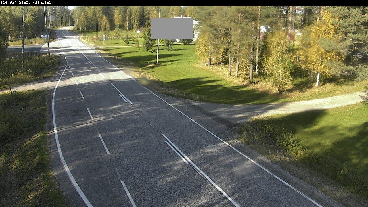 Traffic Cam Simo: Tie 924 - Alaniemi - Ranualle