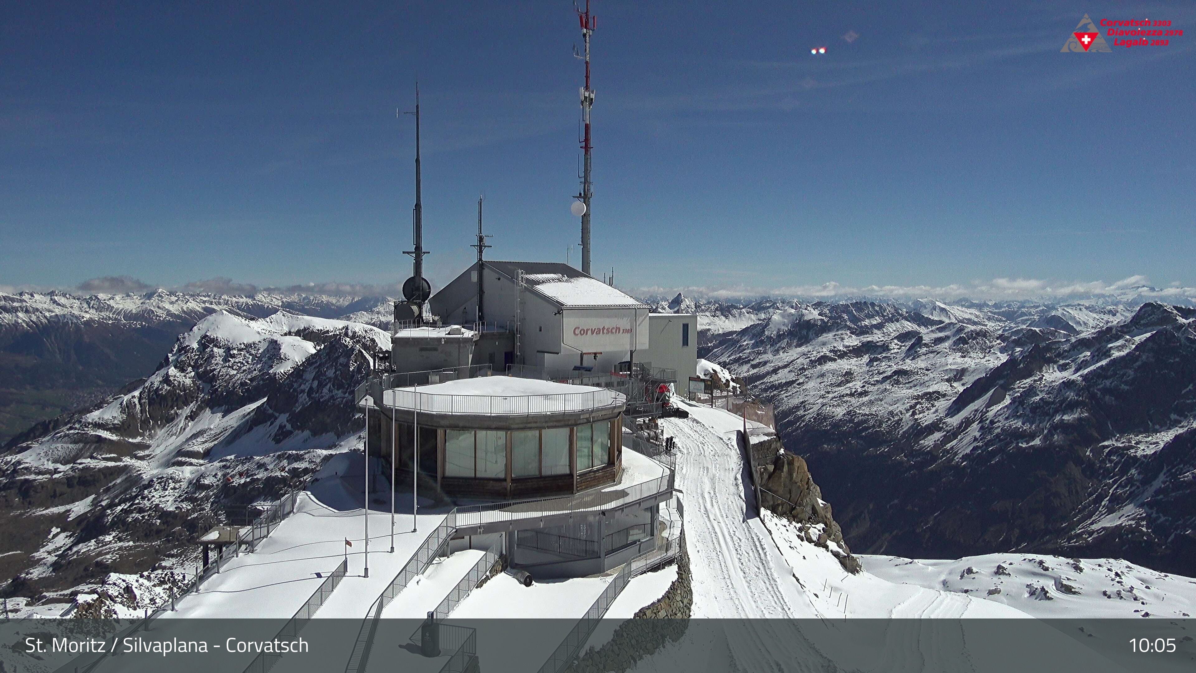 Silvaplana: Corvatsch - Corvatsch, Bergstation Corvatsch 3303