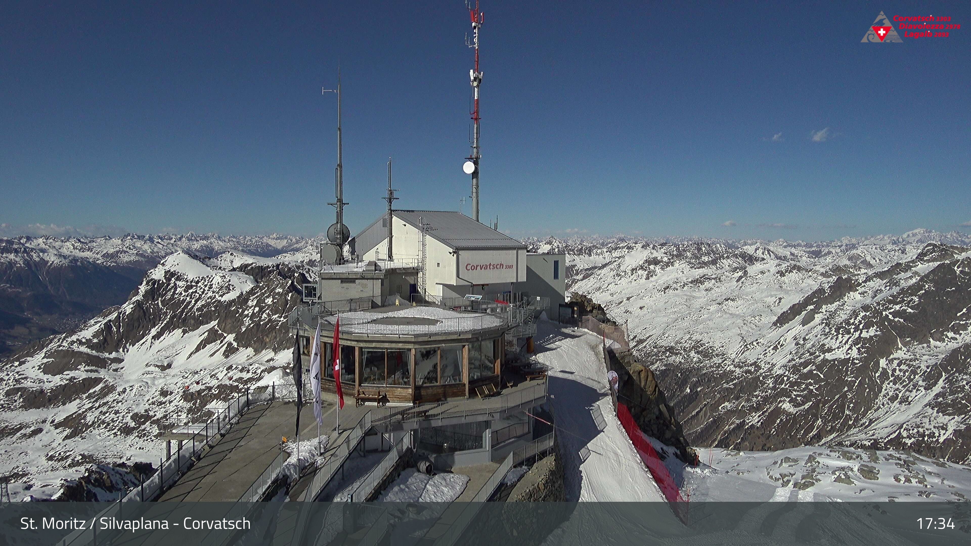 Silvaplana: Corvatsch - Corvatsch, Bergstation Corvatsch 3303