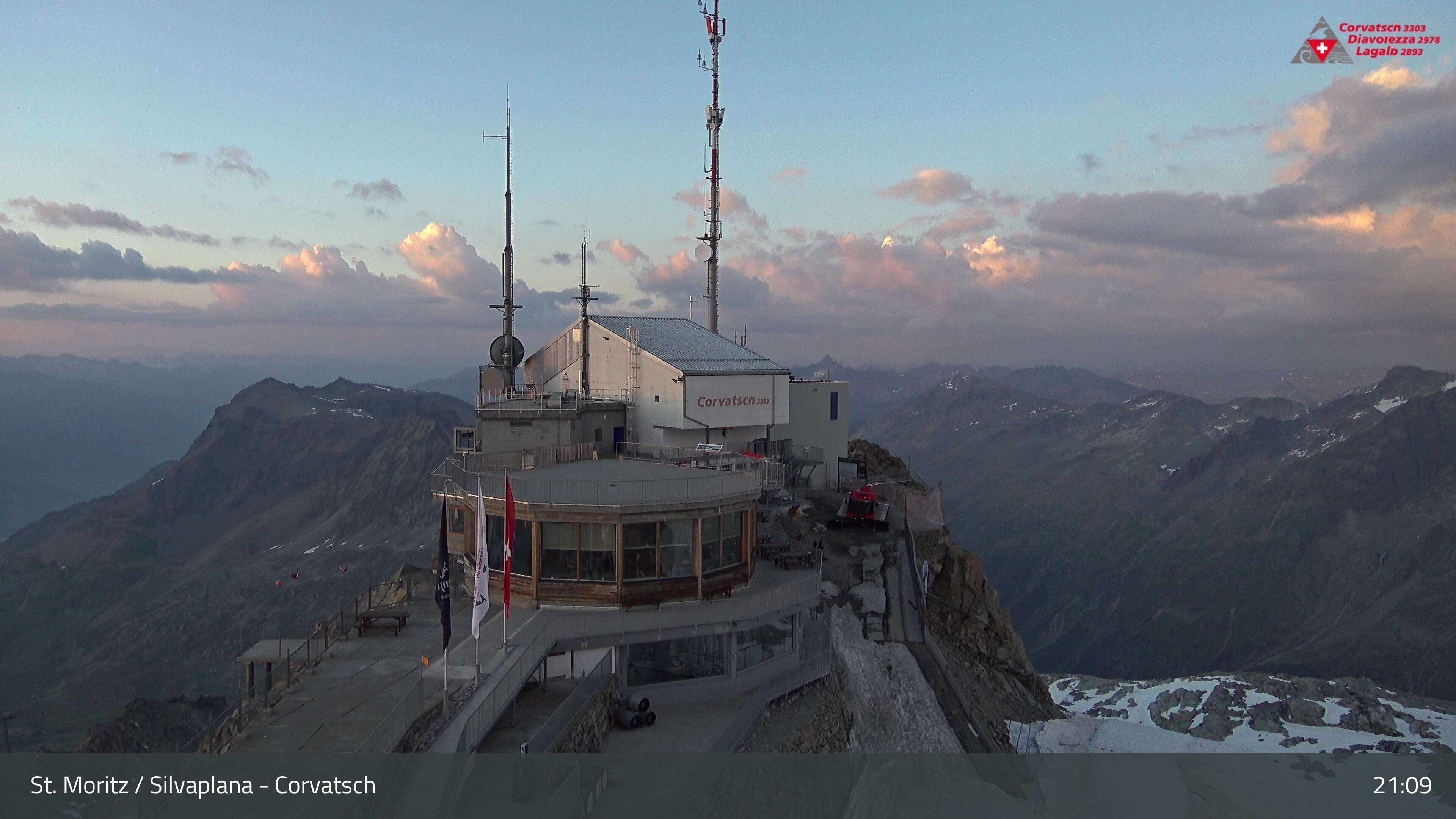 Silvaplana: Corvatsch - Corvatsch, Bergstation Corvatsch 3303