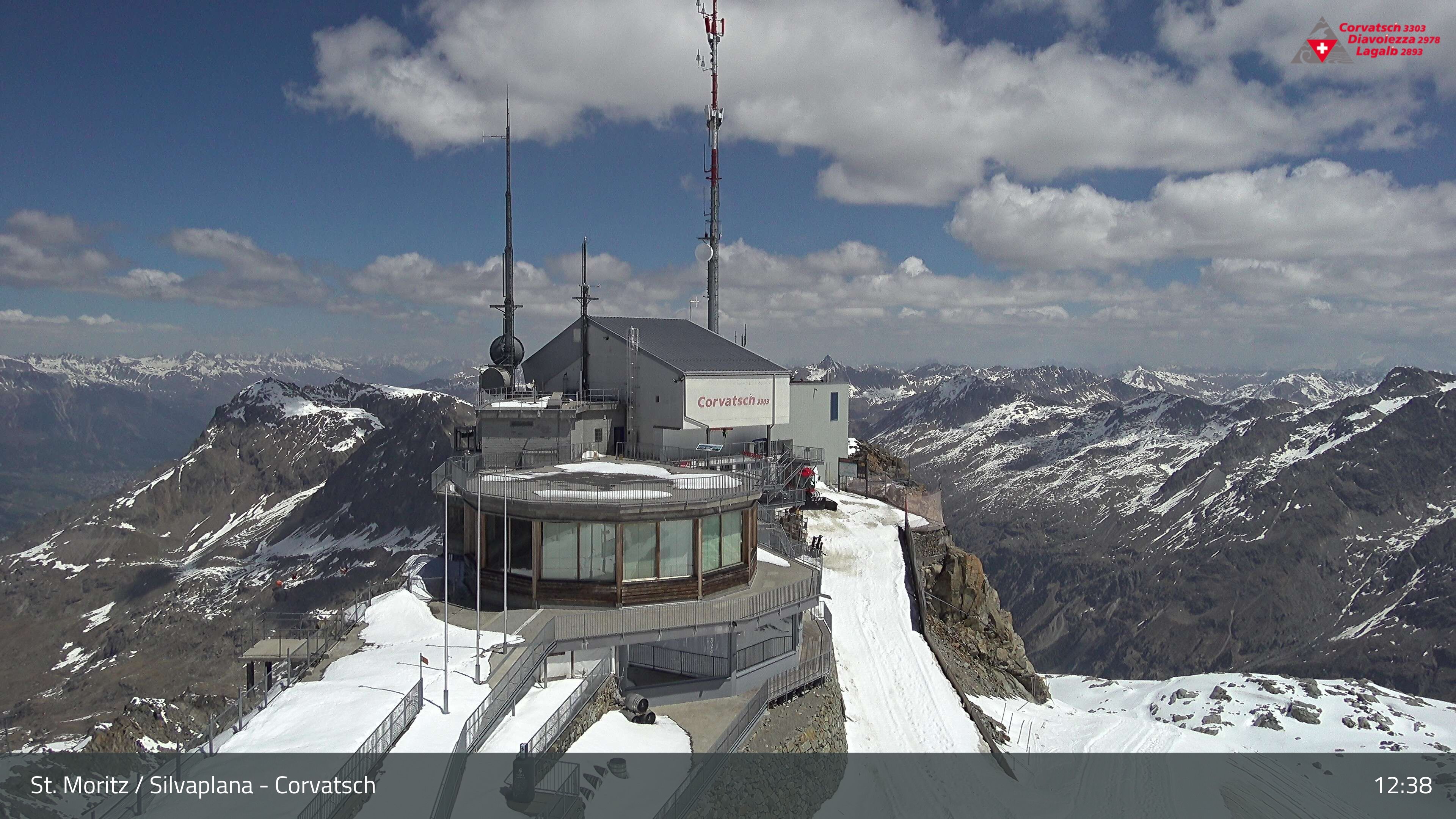 Silvaplana: Corvatsch - Corvatsch, Bergstation Corvatsch 3303