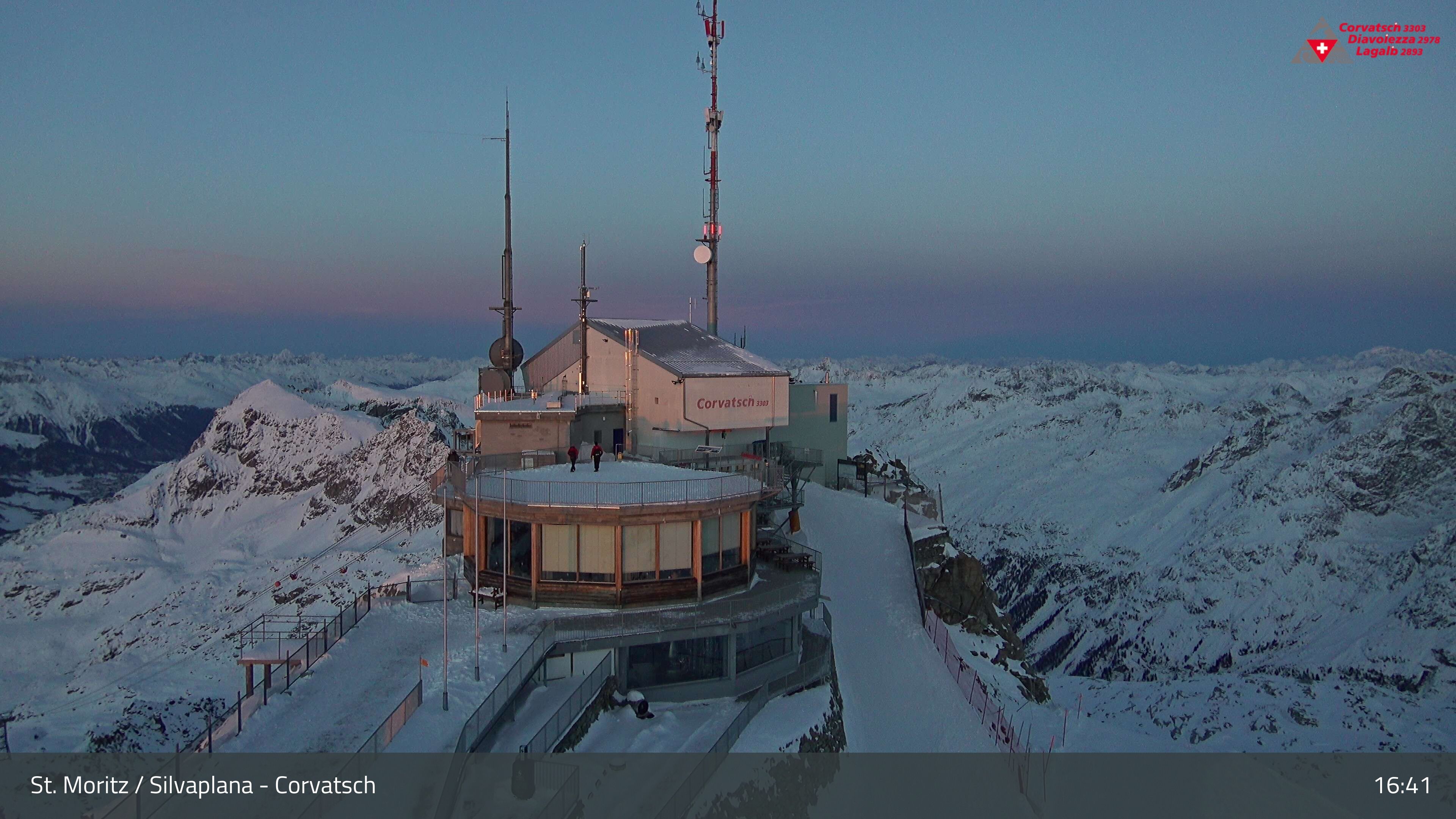 Silvaplana: Corvatsch - Corvatsch, Bergstation Corvatsch 3303