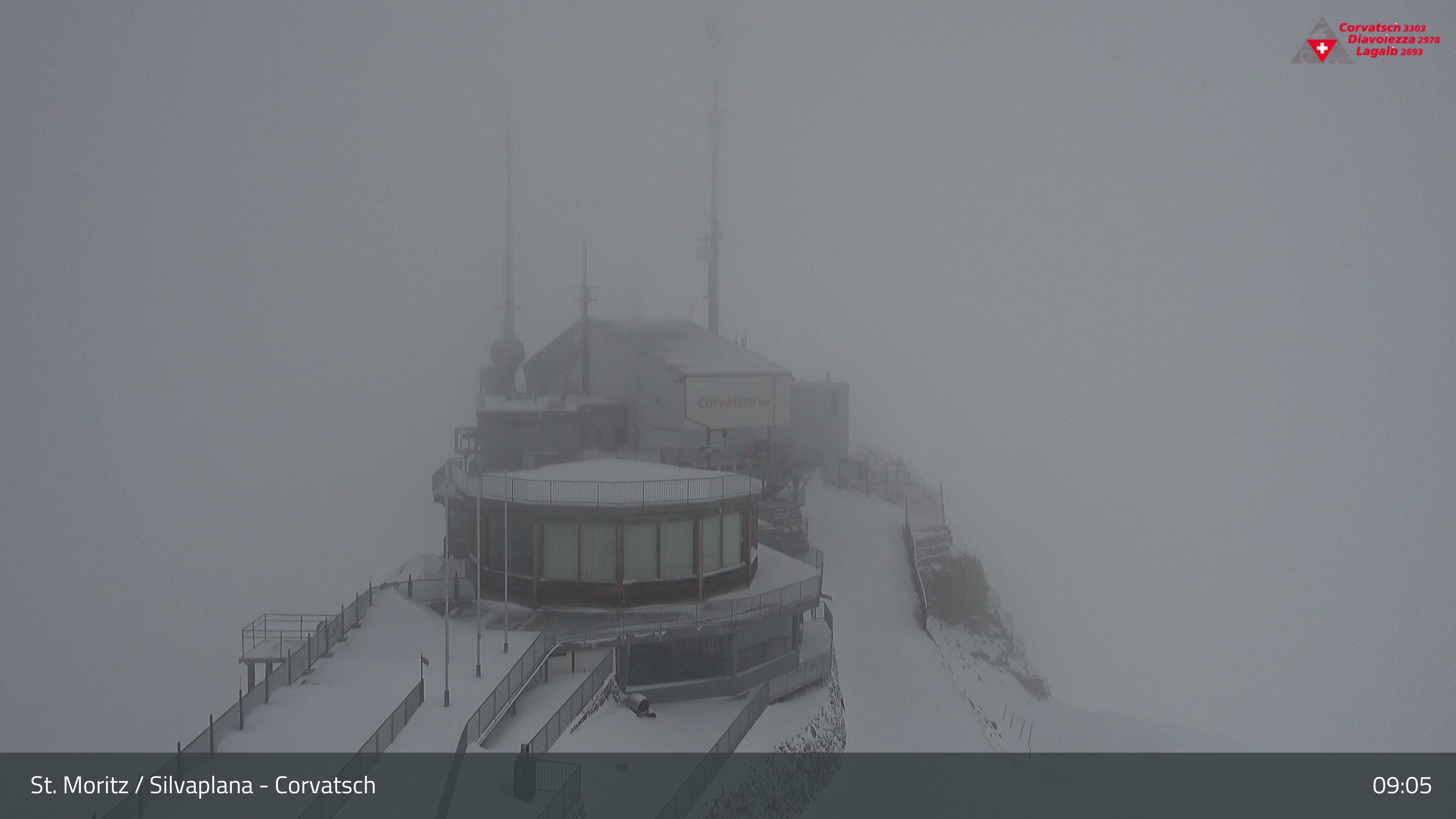 Silvaplana: Corvatsch - Corvatsch, Bergstation Corvatsch 3303