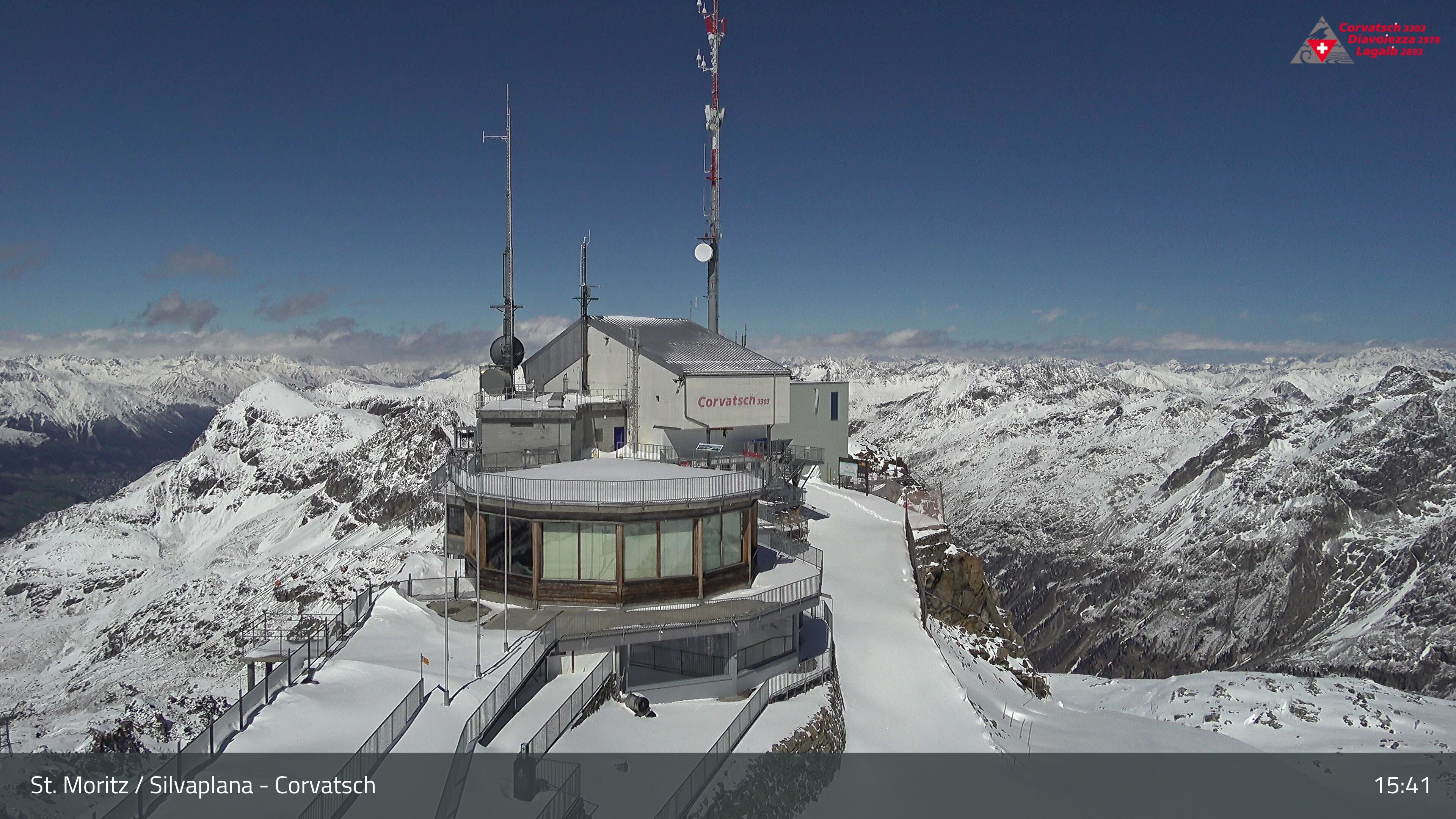 Silvaplana: Corvatsch - Corvatsch, Bergstation Corvatsch 3303