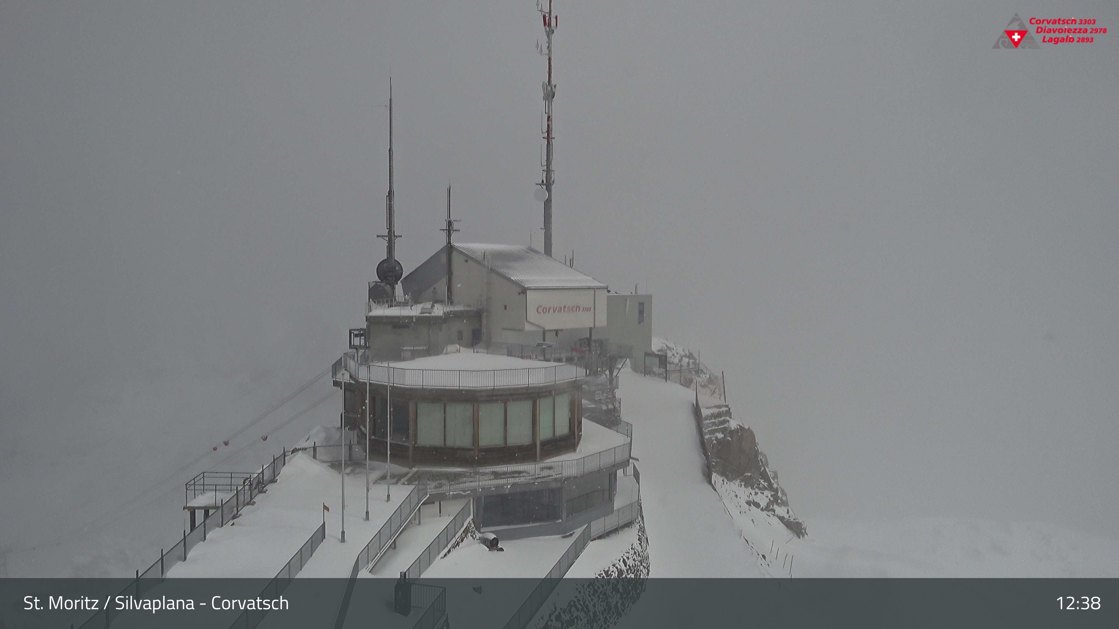 Silvaplana: Corvatsch - Corvatsch, Bergstation Corvatsch 3303