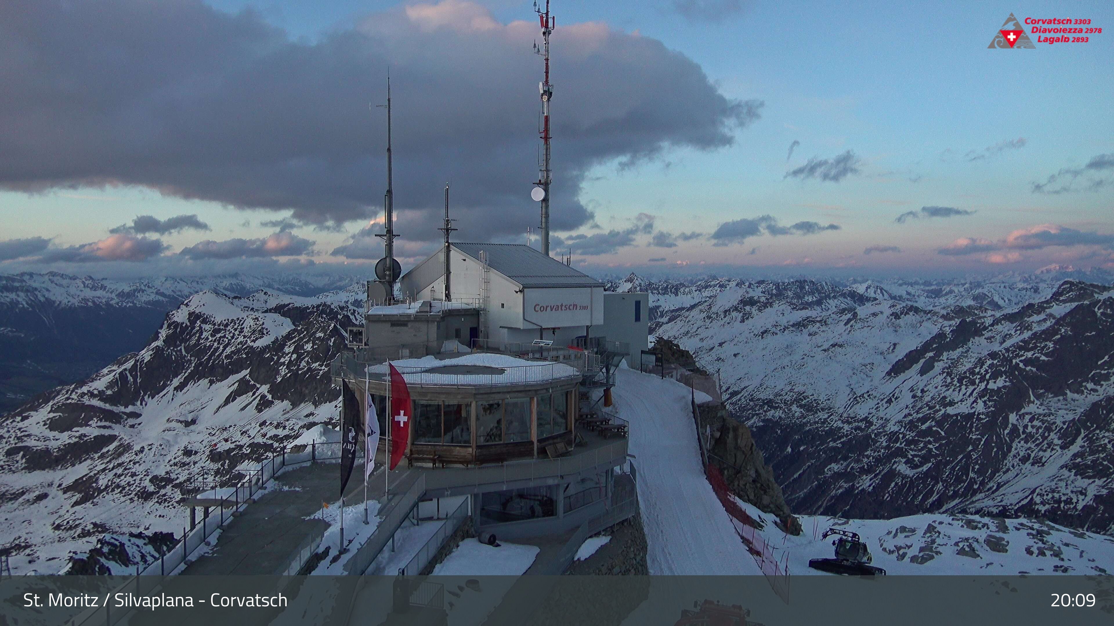 Silvaplana: Corvatsch - Corvatsch, Bergstation Corvatsch 3303