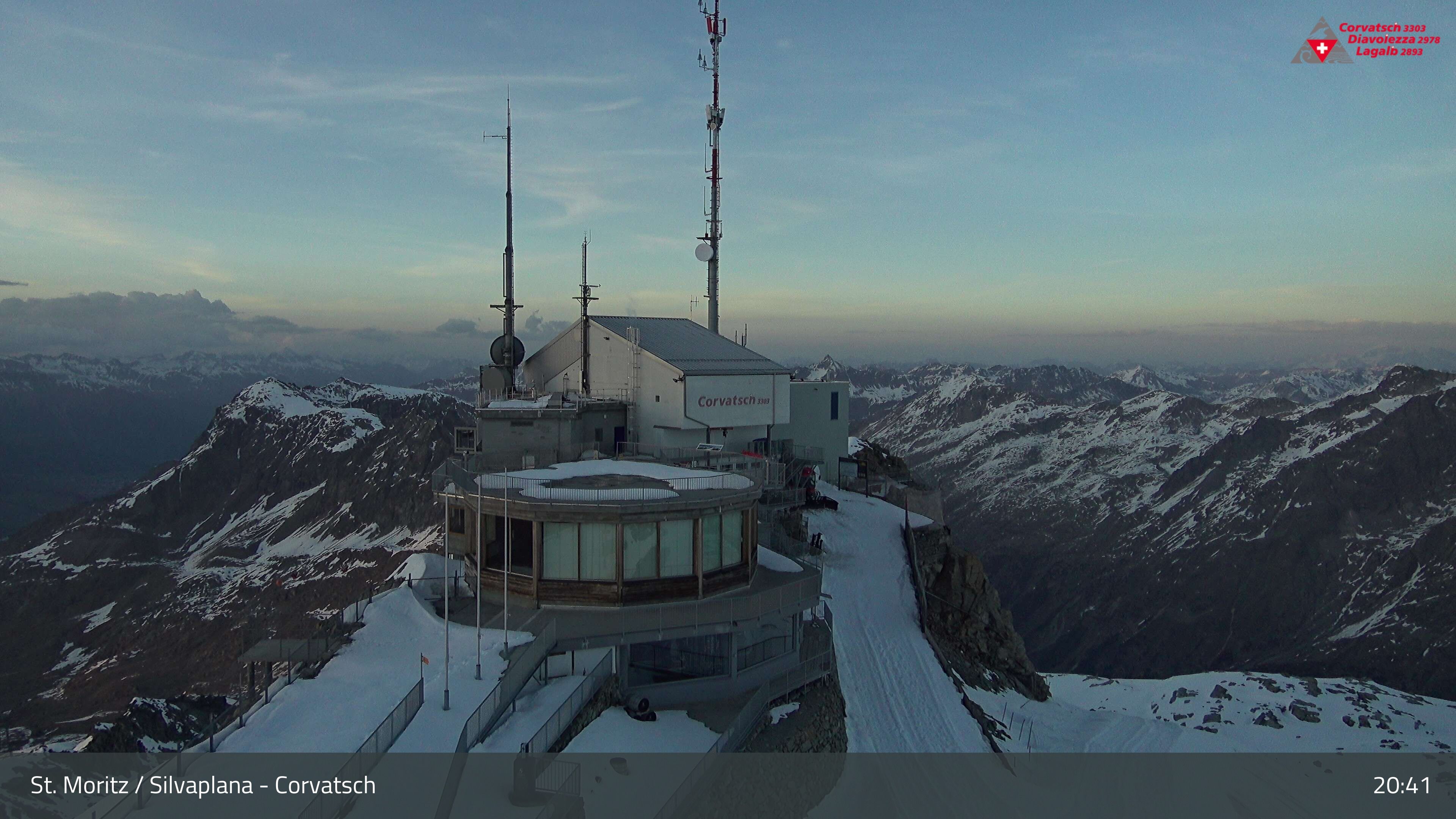 Silvaplana: Corvatsch - Corvatsch, Bergstation Corvatsch 3303