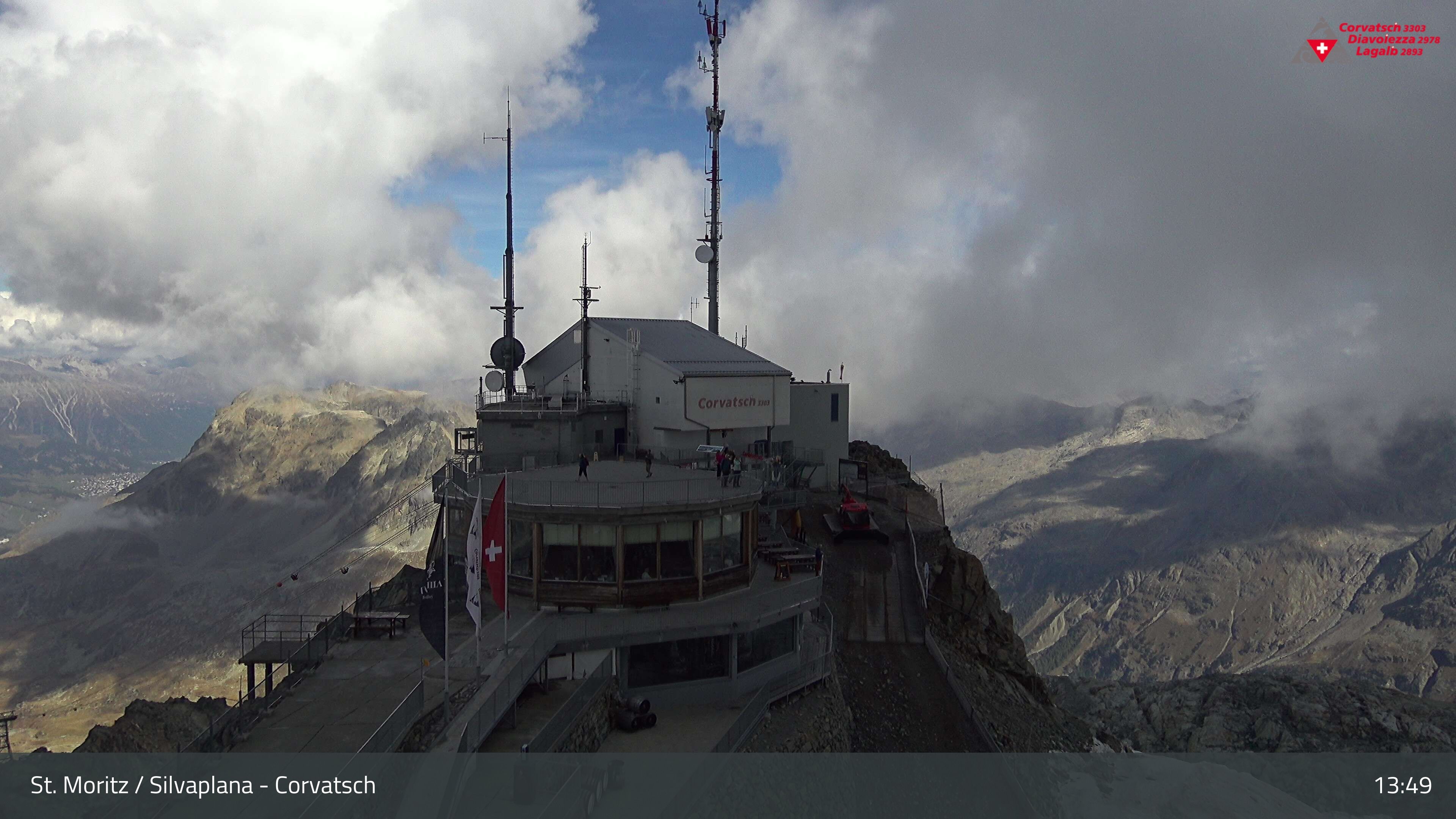 Silvaplana › Nordosten: Restaurant 3303 - Piz Corvatsch - Munt Arlas