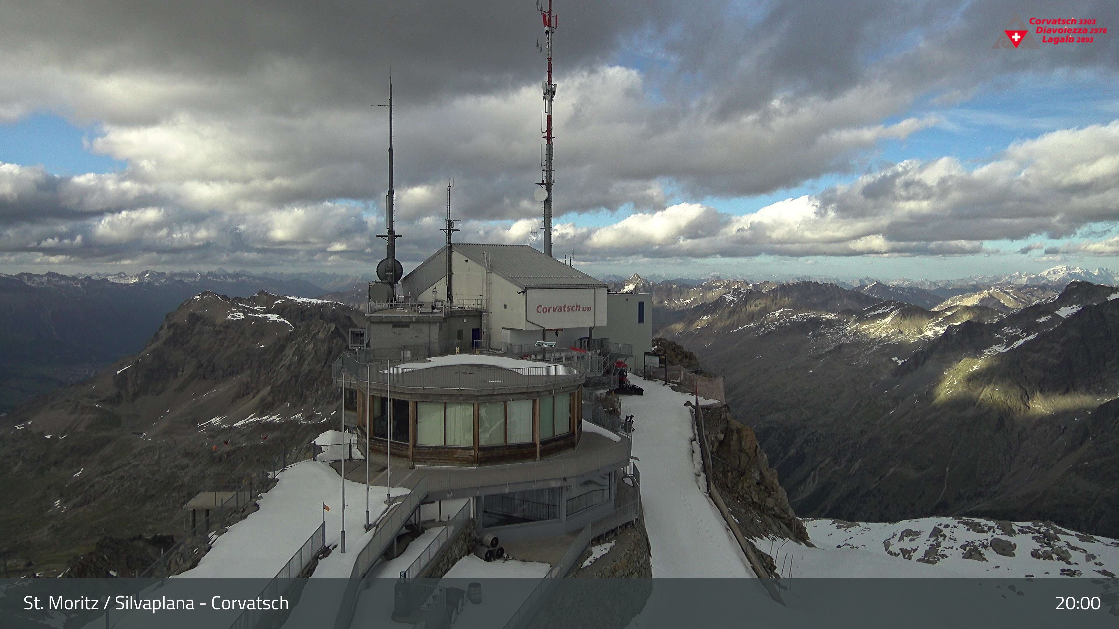 Silvaplana: Corvatsch - Corvatsch, Bergstation Corvatsch 3303
