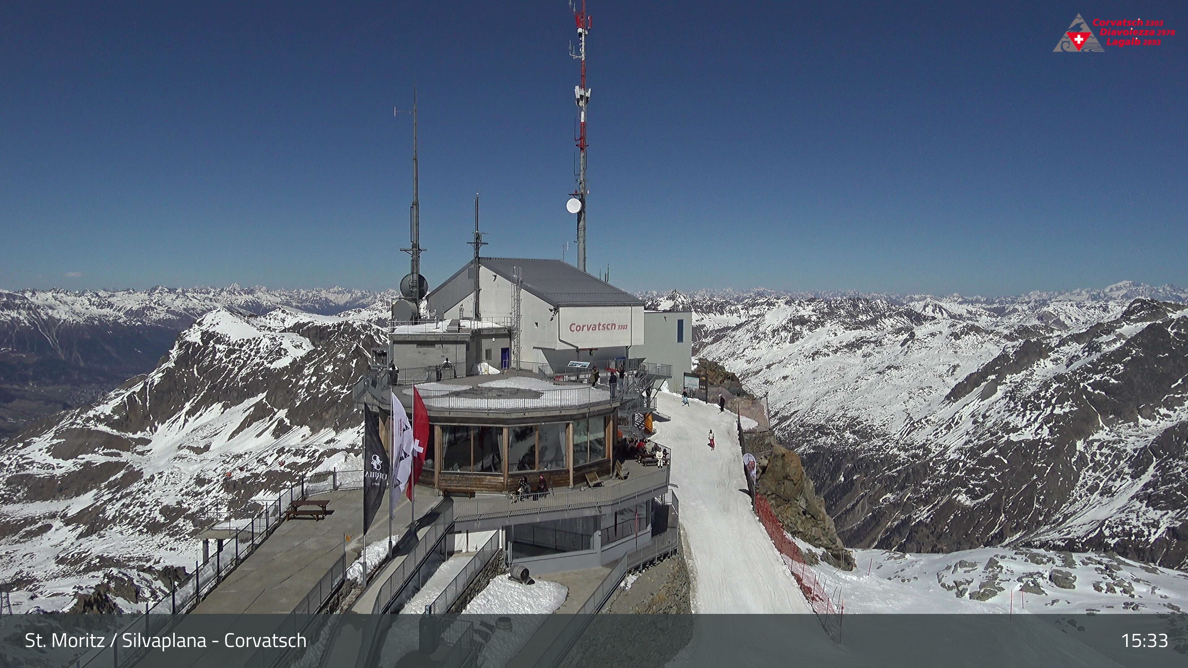 Silvaplana: Corvatsch - Corvatsch, Bergstation Corvatsch 3303