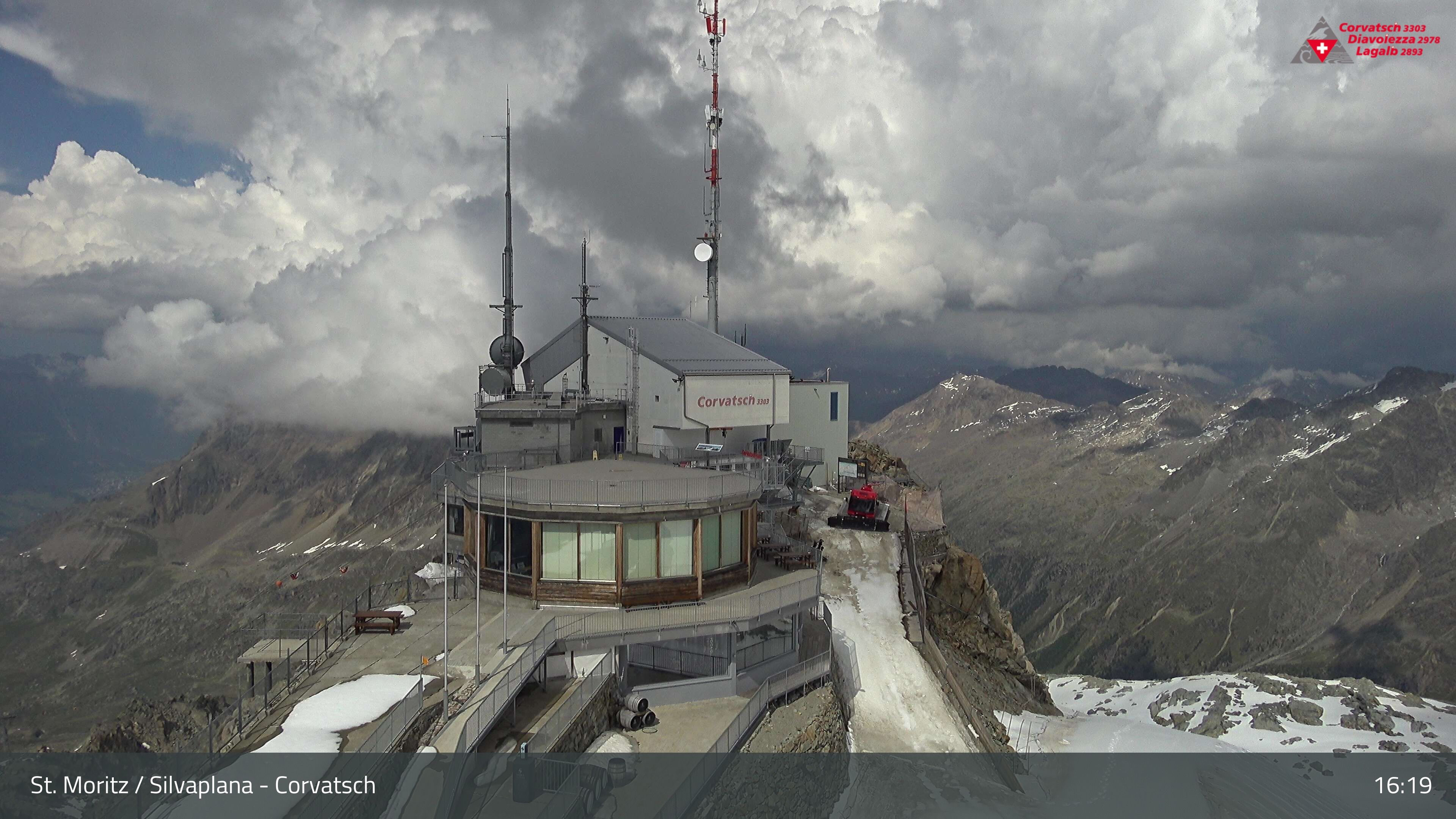 Silvaplana: Corvatsch - Corvatsch, Bergstation Corvatsch 3303