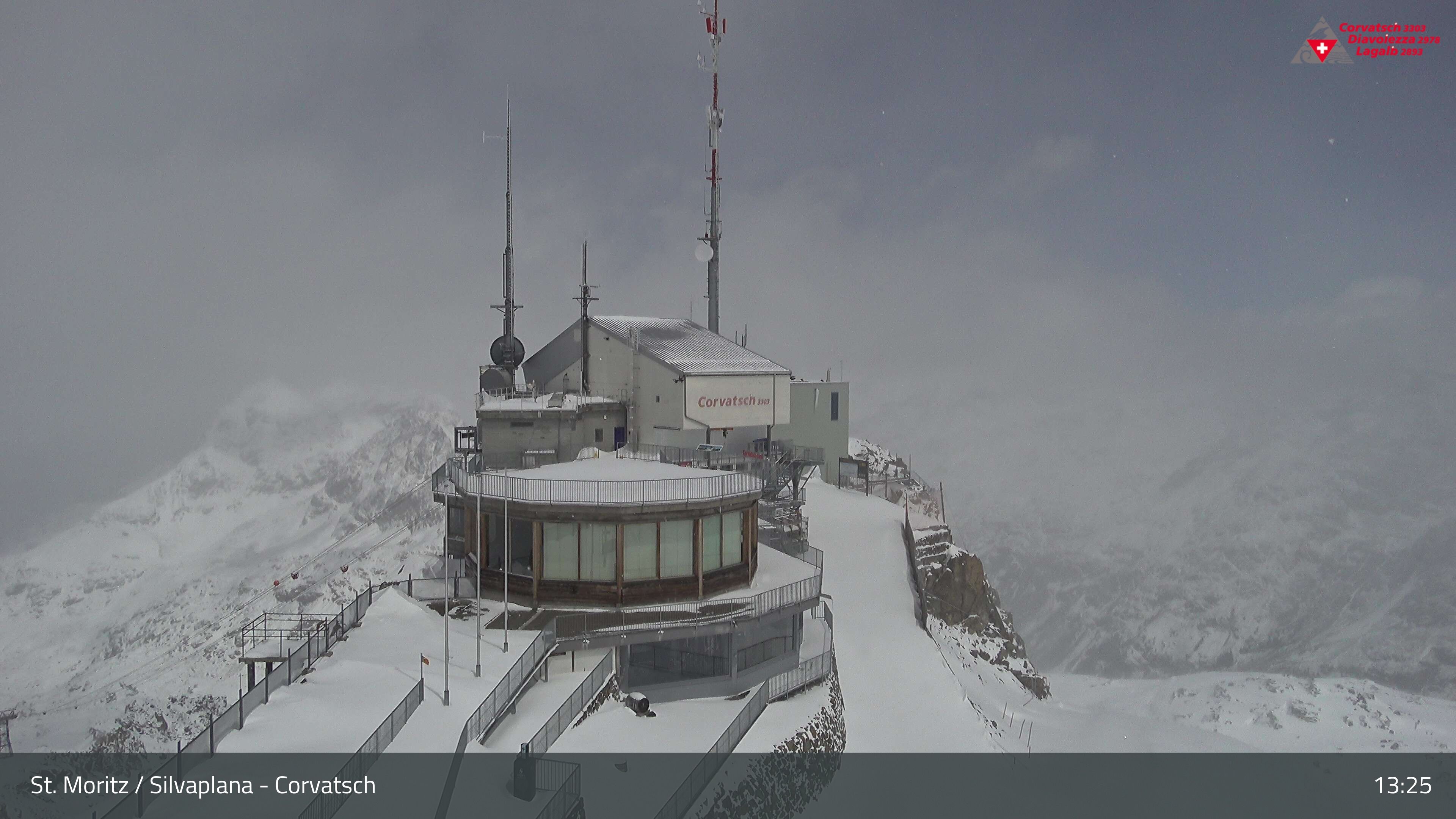 Silvaplana: Corvatsch - Corvatsch, Bergstation Corvatsch 3303