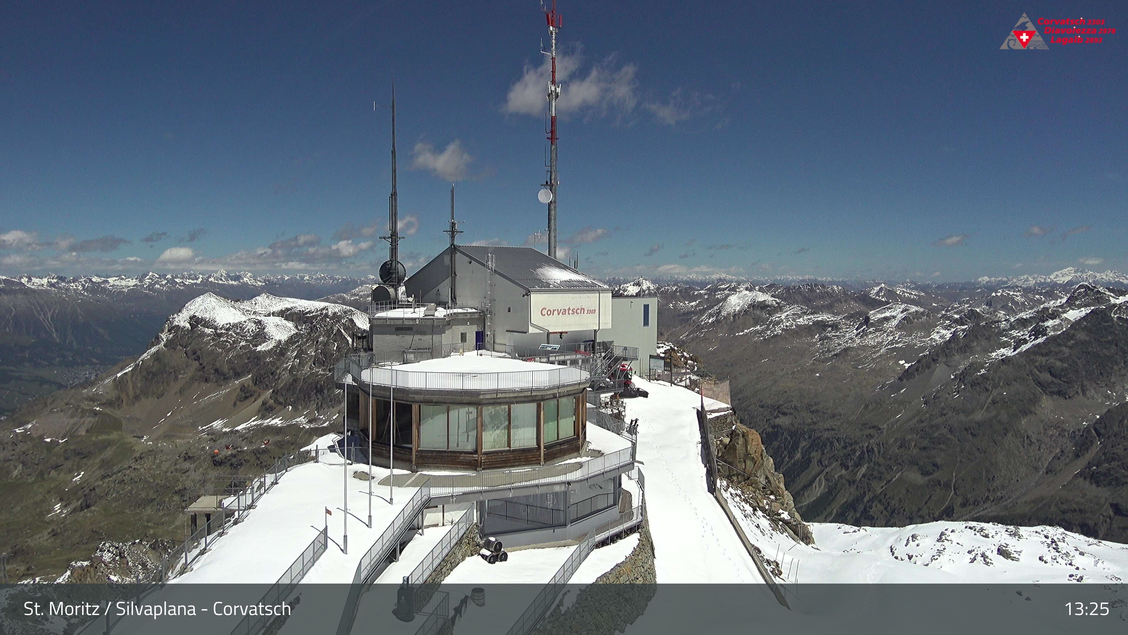 Silvaplana: Corvatsch - Corvatsch, Bergstation Corvatsch 3303