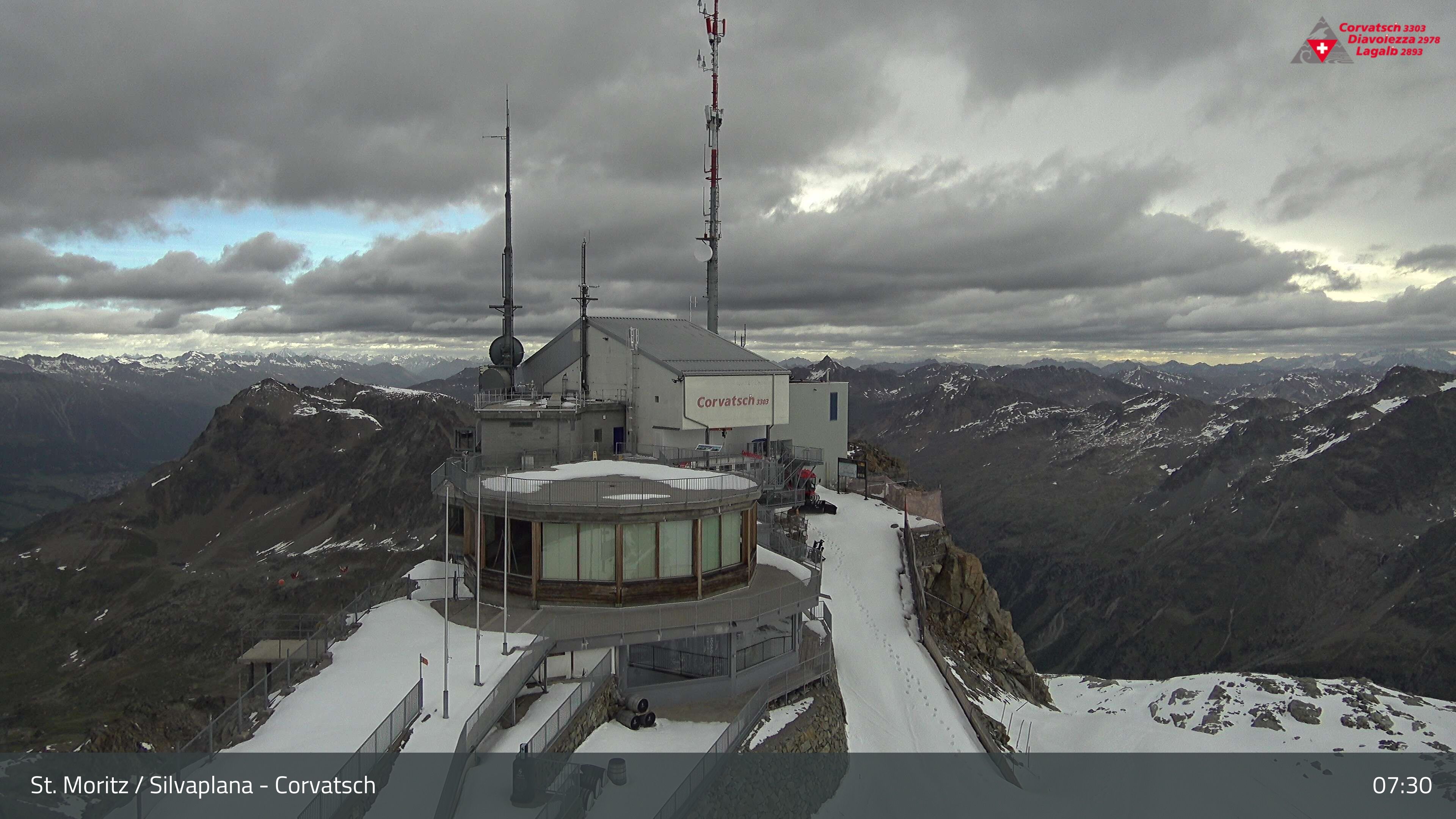 Silvaplana: Corvatsch - Corvatsch, Bergstation Corvatsch 3303