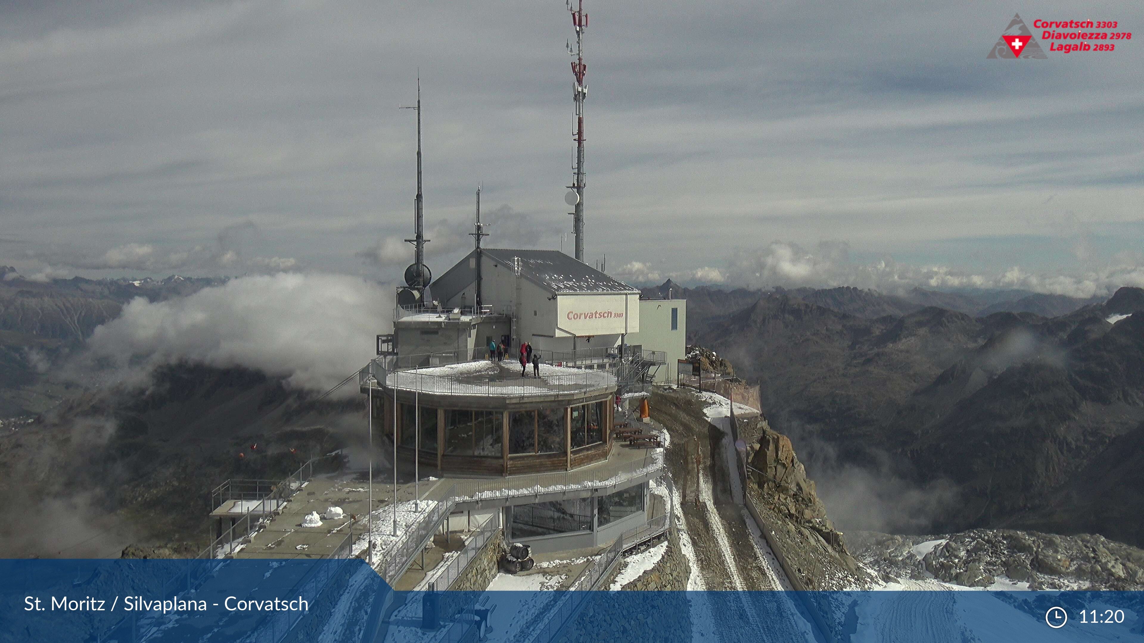 Silvaplana: Corvatsch - Corvatsch, Bergstation Corvatsch 3303