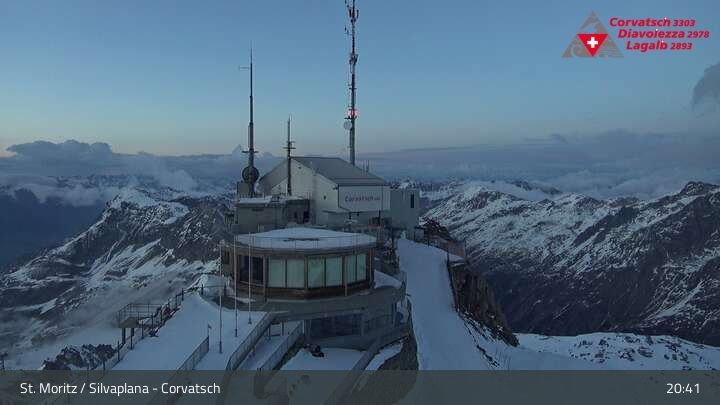 Silvaplana: Corvatsch - Corvatsch, Bergstation Corvatsch 3303
