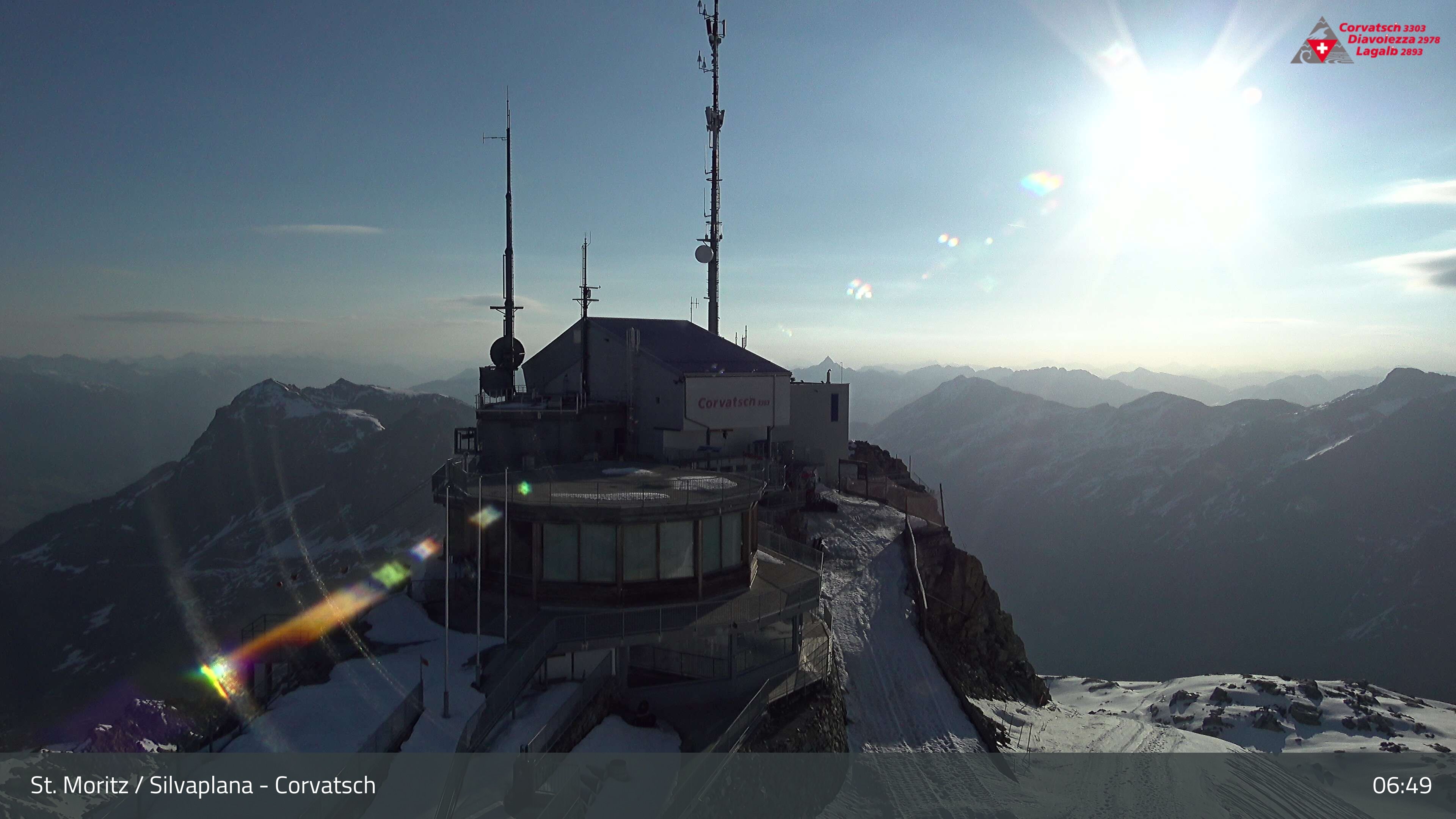 Silvaplana: Corvatsch - Corvatsch, Bergstation Corvatsch 3303