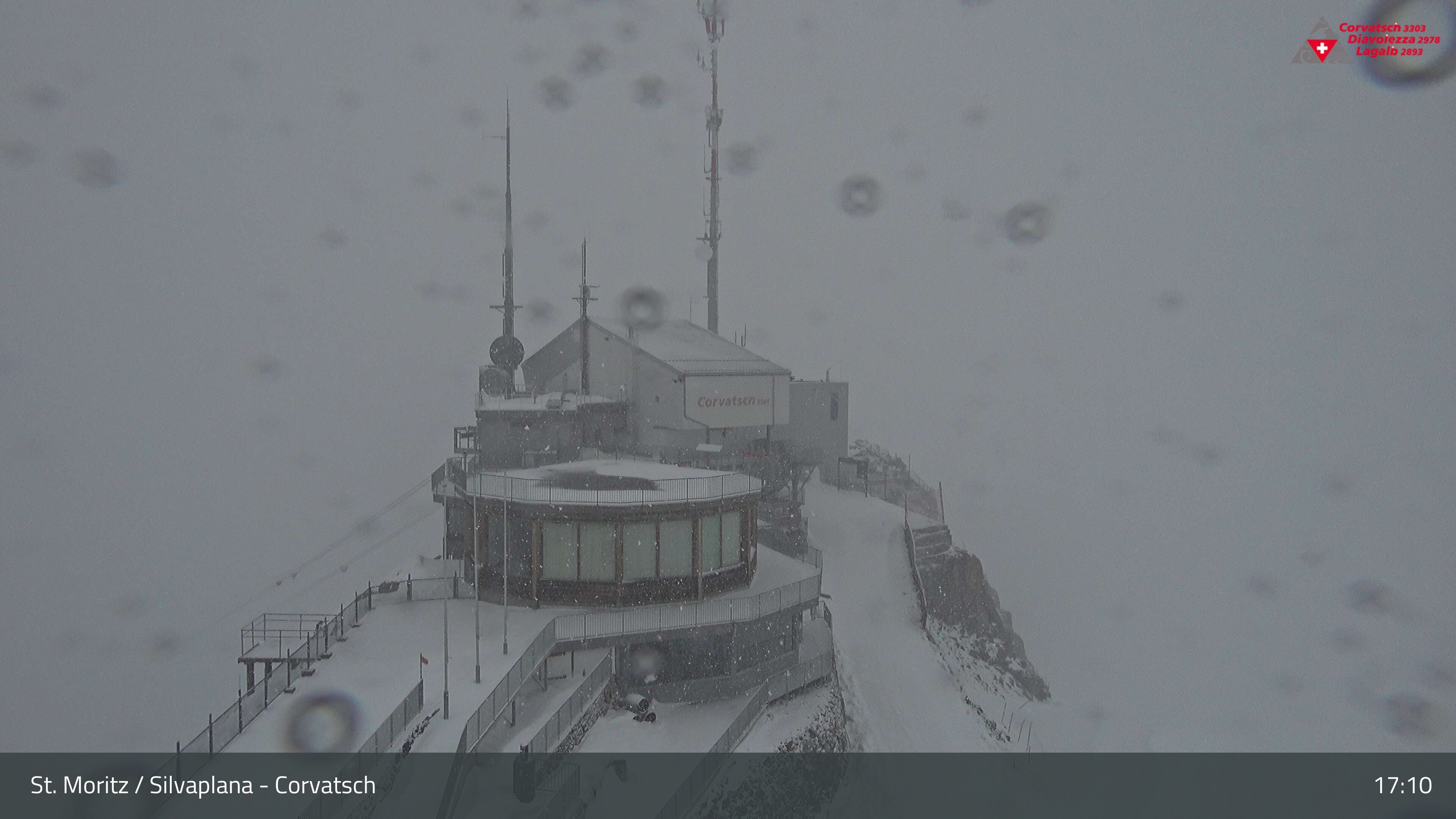 Silvaplana: Corvatsch - Corvatsch, Bergstation Corvatsch 3303