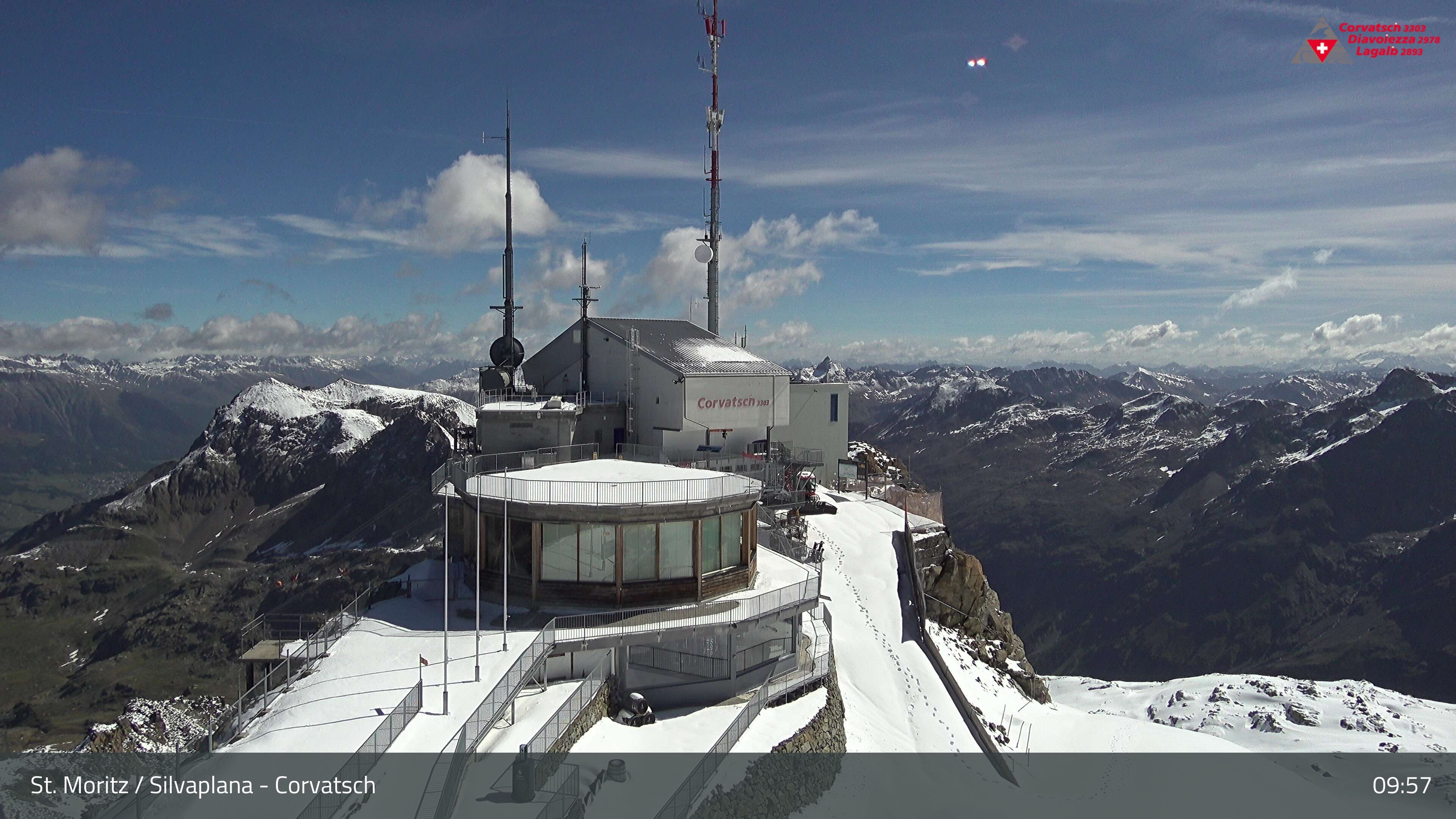 Silvaplana: Corvatsch - Corvatsch, Bergstation Corvatsch 3303