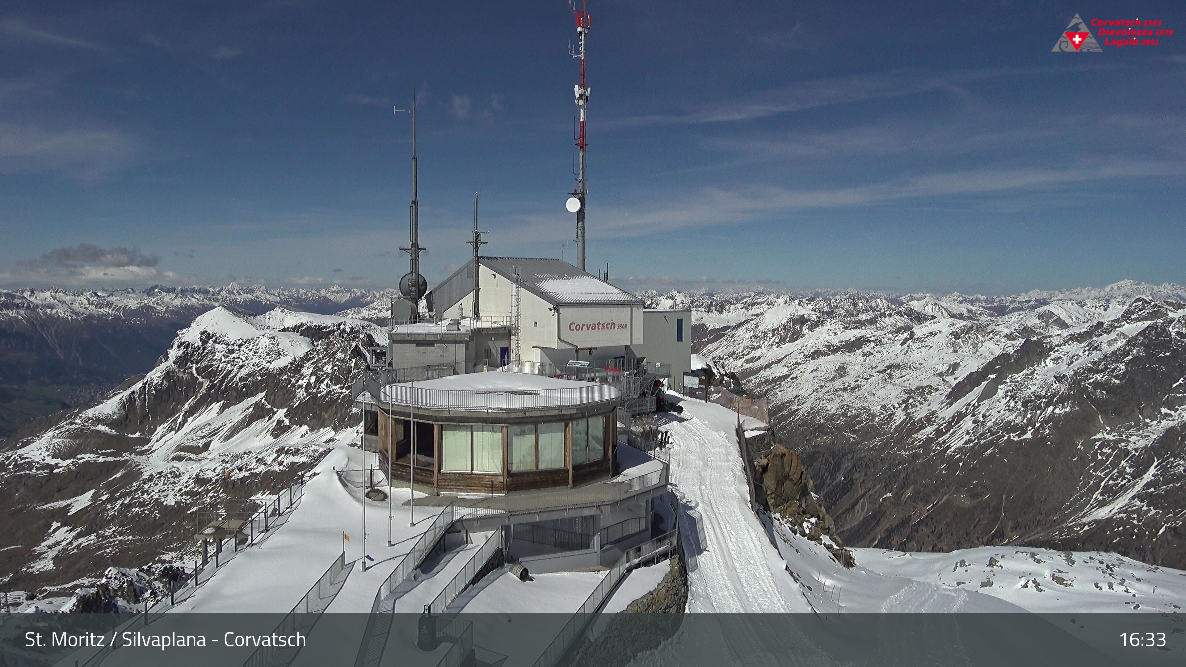 Silvaplana: Corvatsch - Corvatsch, Bergstation Corvatsch 3303