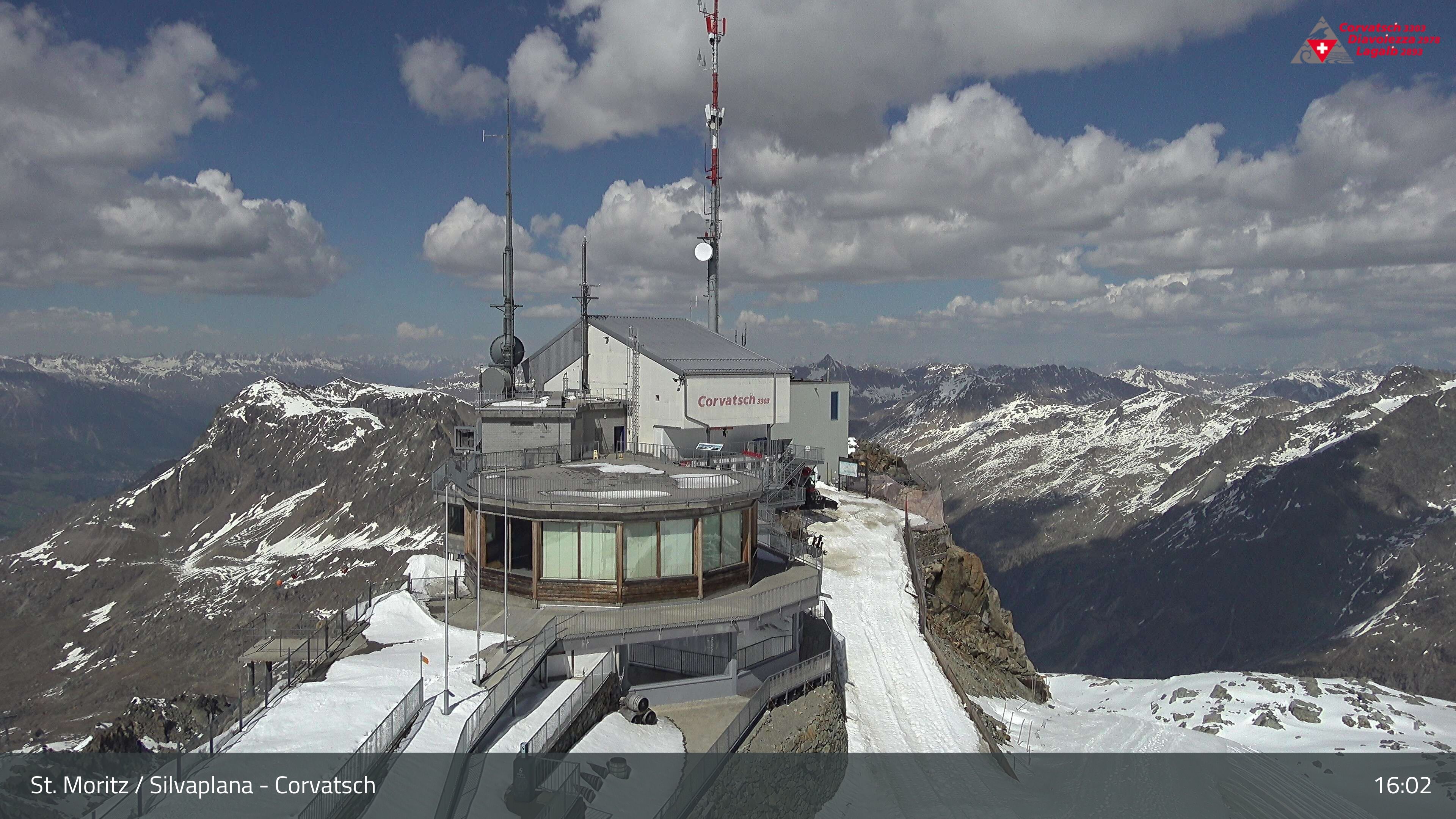 Silvaplana: Corvatsch - Corvatsch, Bergstation Corvatsch 3303