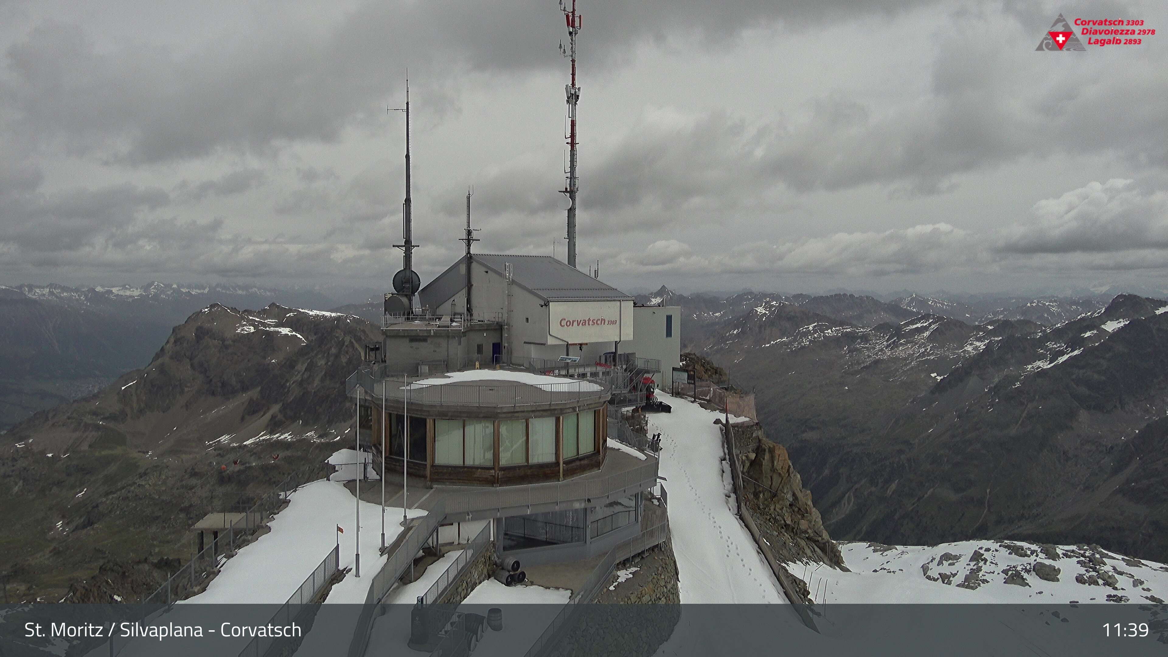 Silvaplana: Corvatsch - Corvatsch, Bergstation Corvatsch 3303