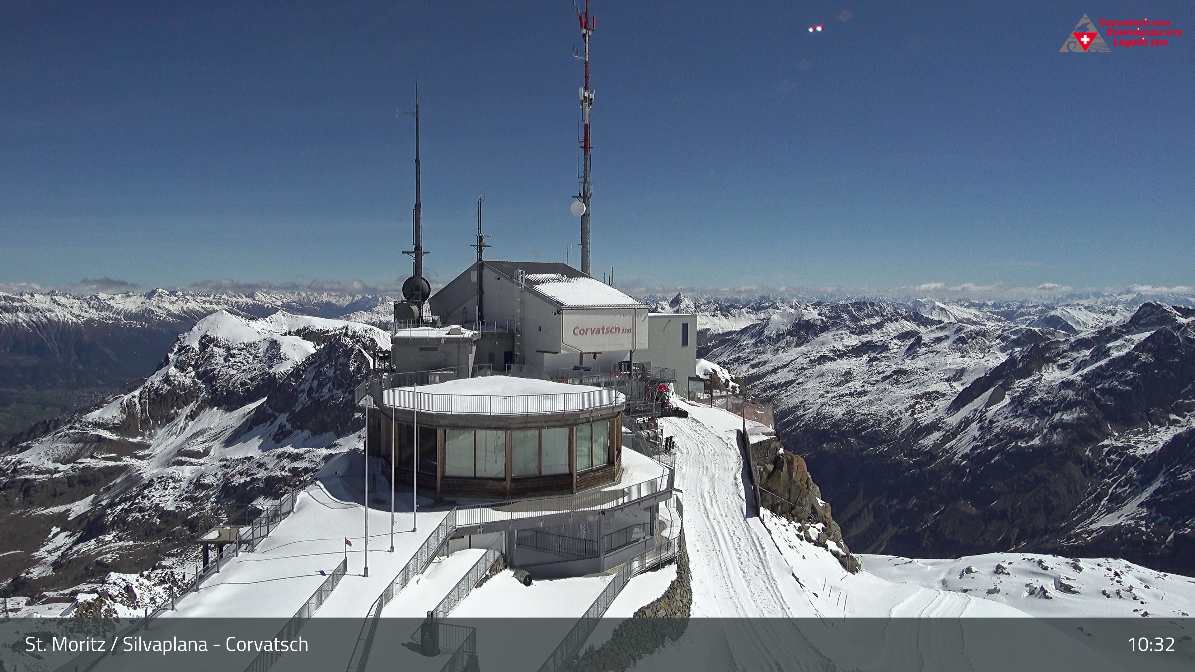 Silvaplana: Corvatsch - Corvatsch, Bergstation Corvatsch 3303