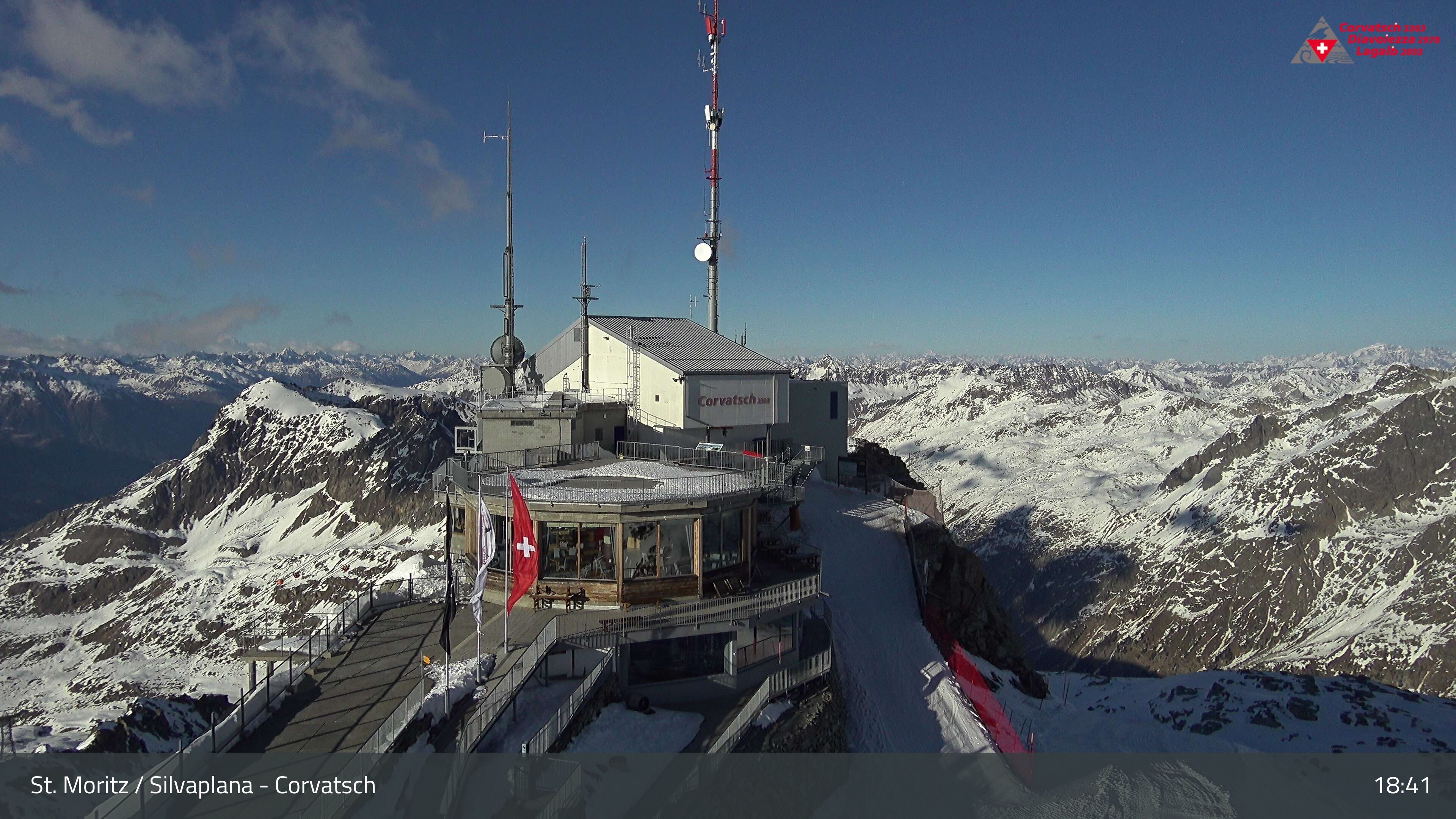 Silvaplana: Corvatsch - Corvatsch, Bergstation Corvatsch 3303