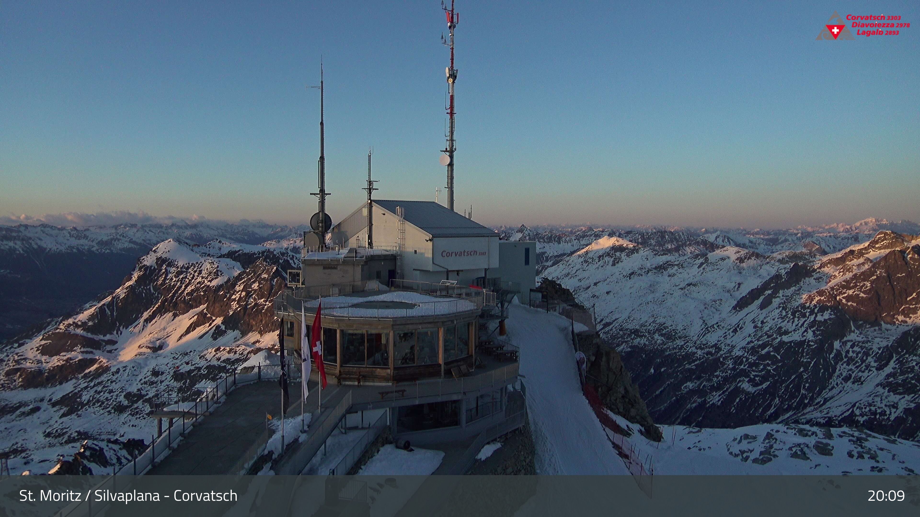 Silvaplana: Corvatsch - Corvatsch, Bergstation Corvatsch 3303