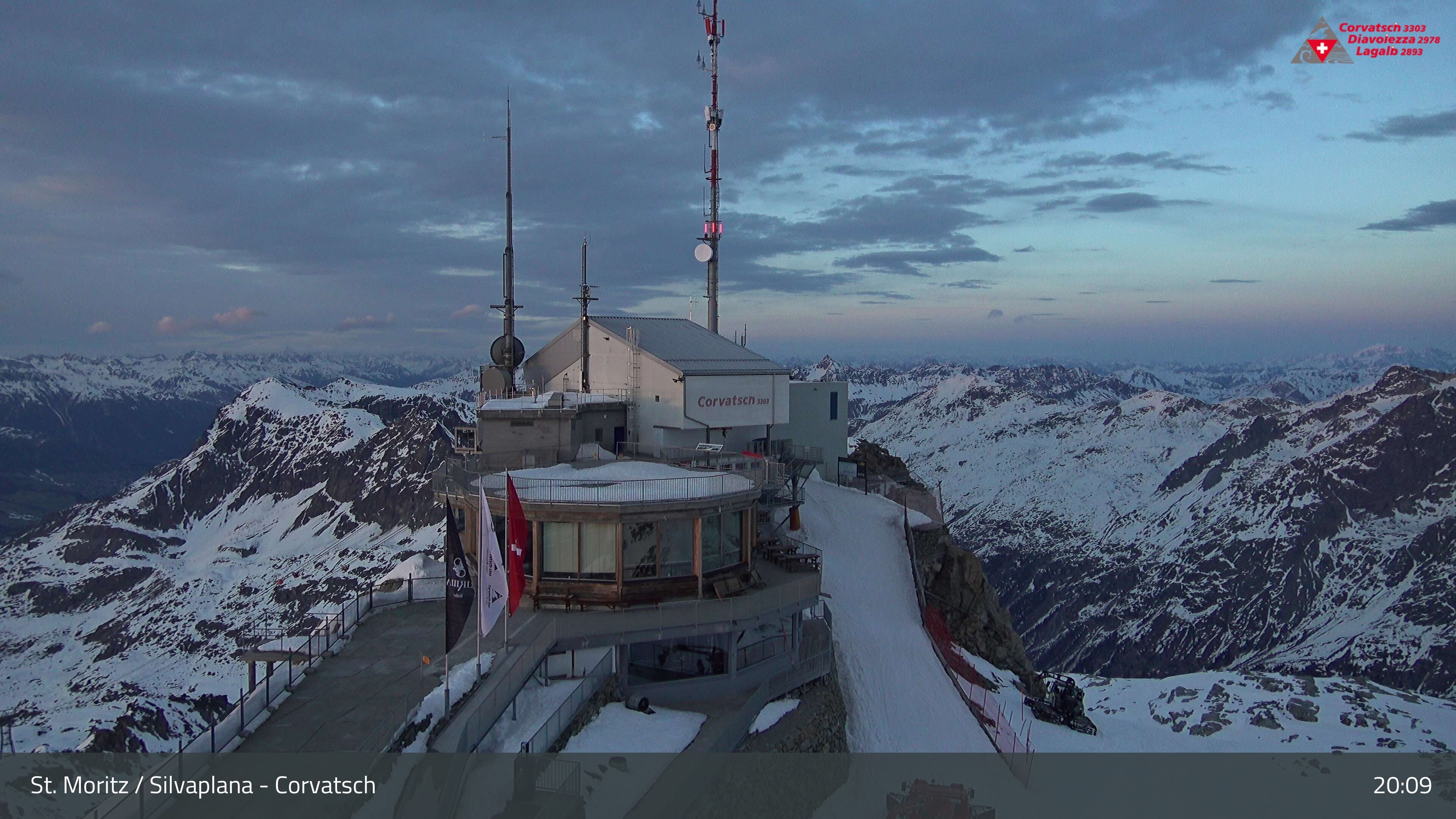Silvaplana: Corvatsch - Corvatsch, Bergstation Corvatsch 3303