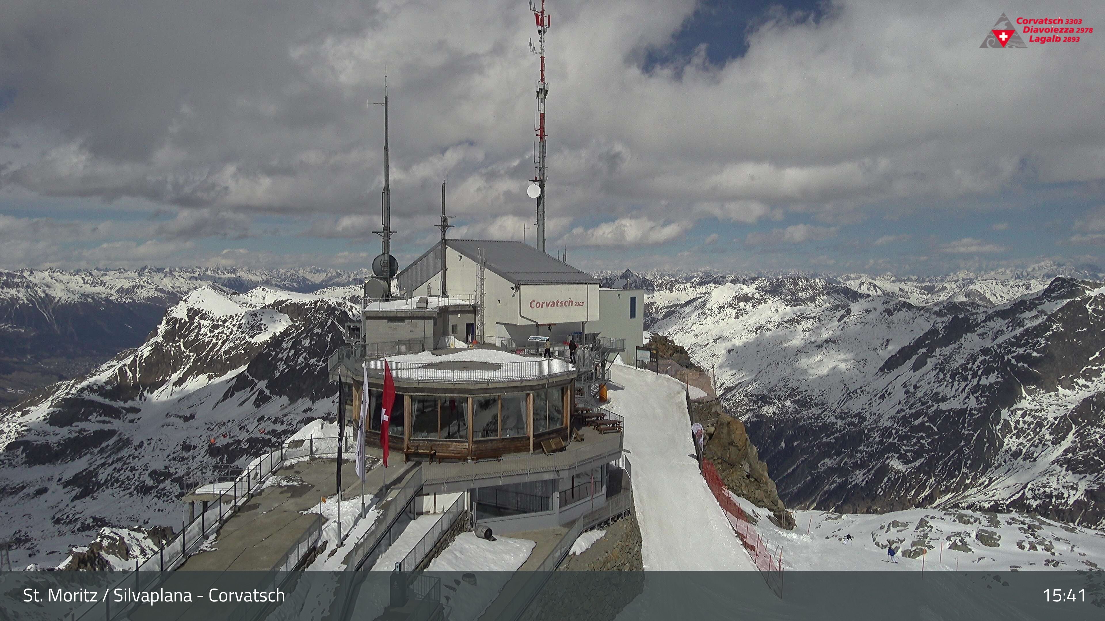 Silvaplana: Corvatsch - Corvatsch, Bergstation Corvatsch 3303