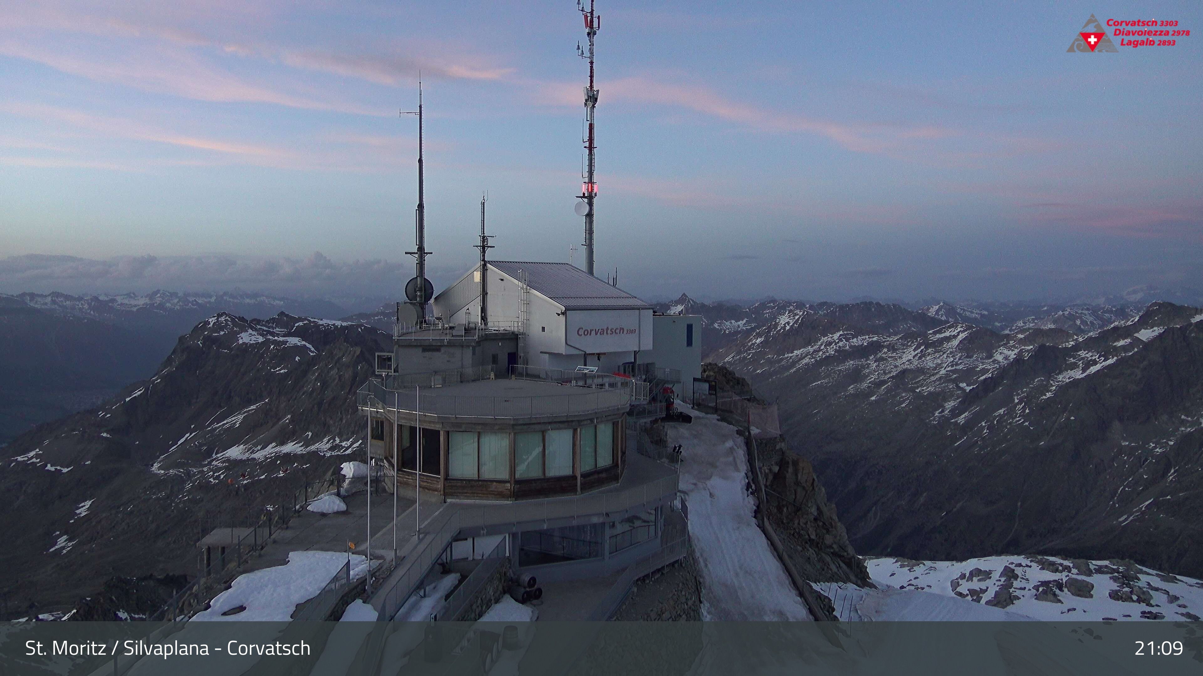 Silvaplana: Corvatsch - Corvatsch, Bergstation Corvatsch 3303