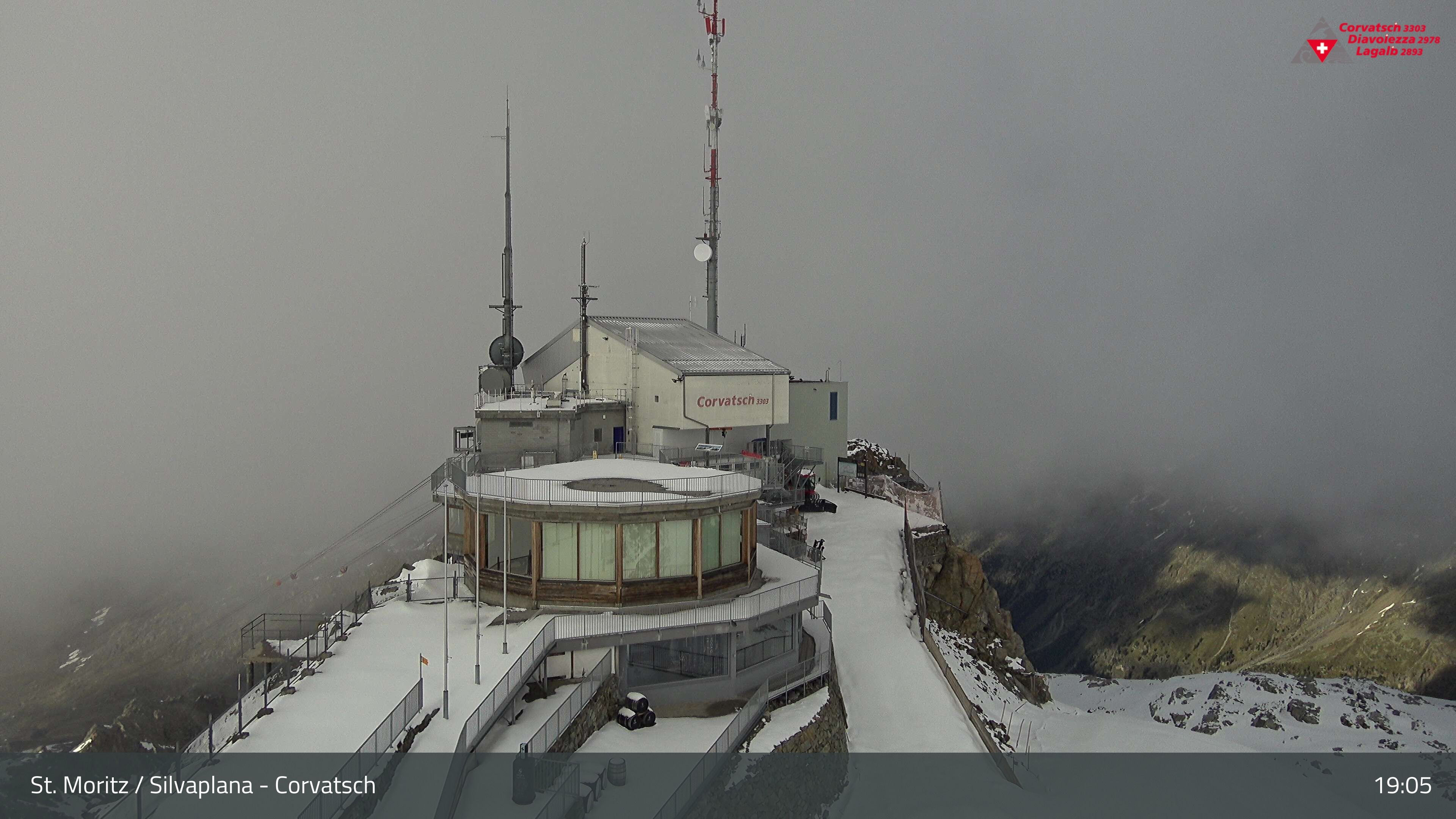 Silvaplana: Corvatsch - Corvatsch, Bergstation Corvatsch 3303