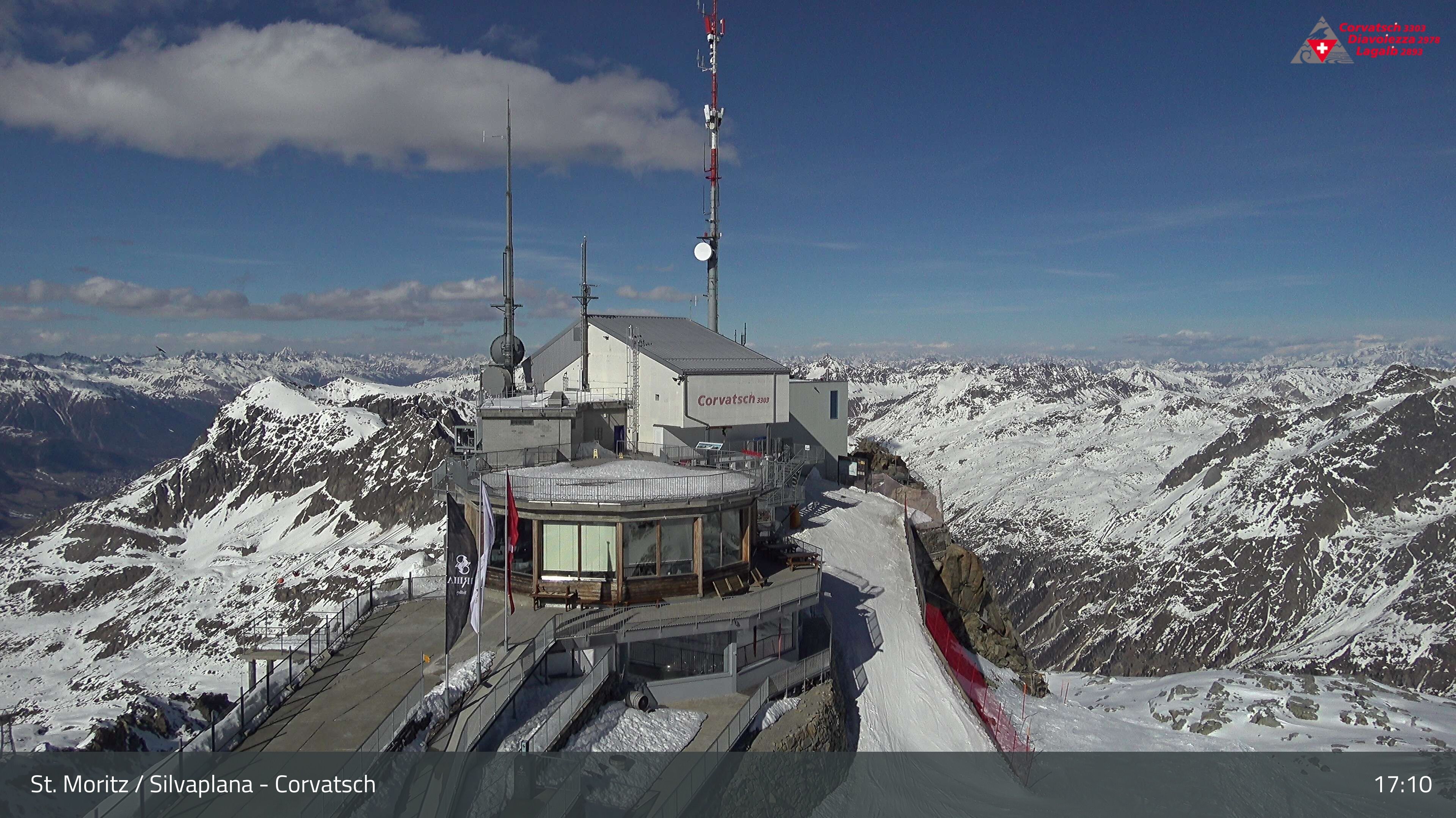 Silvaplana: Corvatsch - Corvatsch, Bergstation Corvatsch 3303