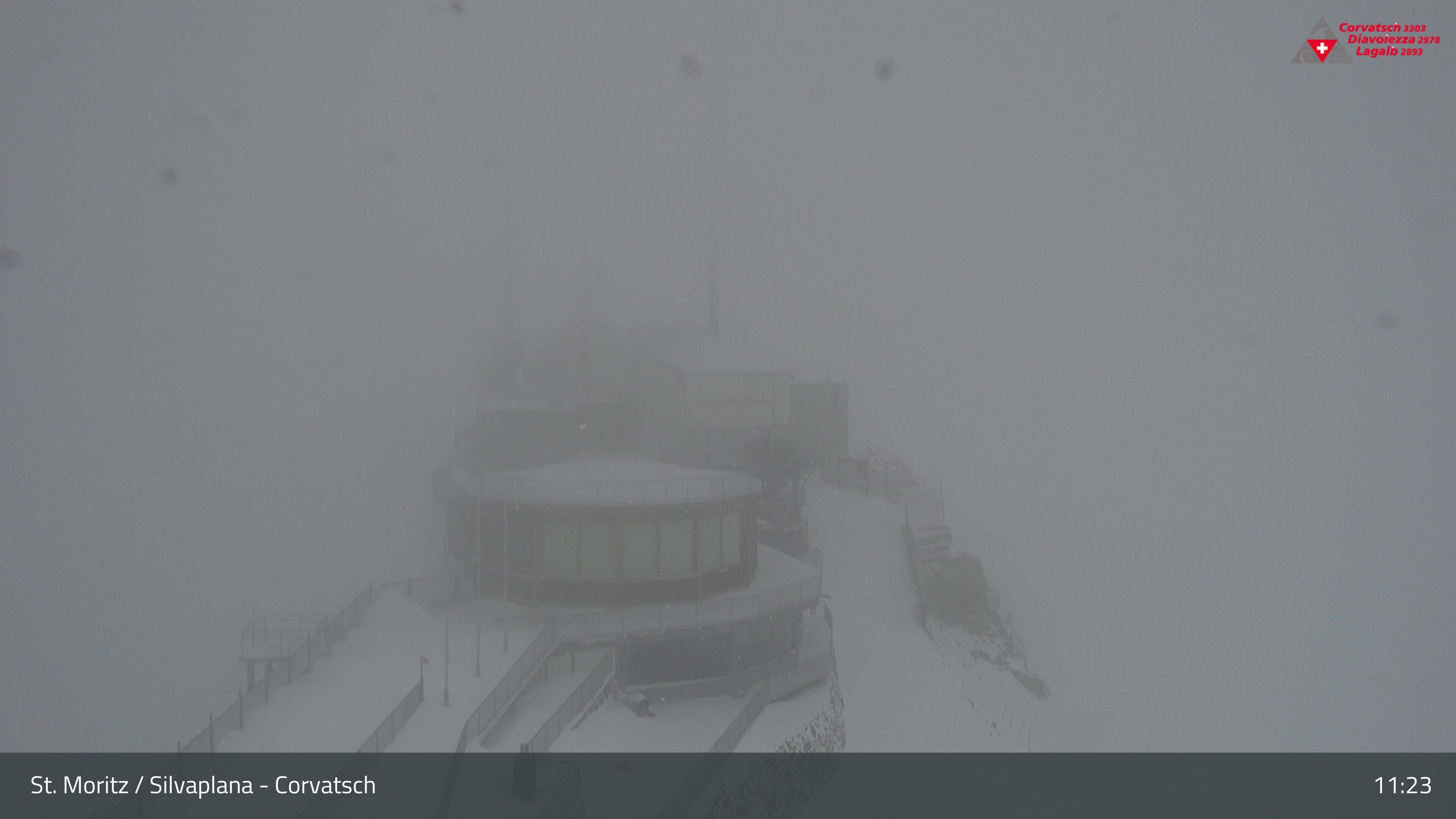 Silvaplana: Corvatsch - Corvatsch, Bergstation Corvatsch 3303