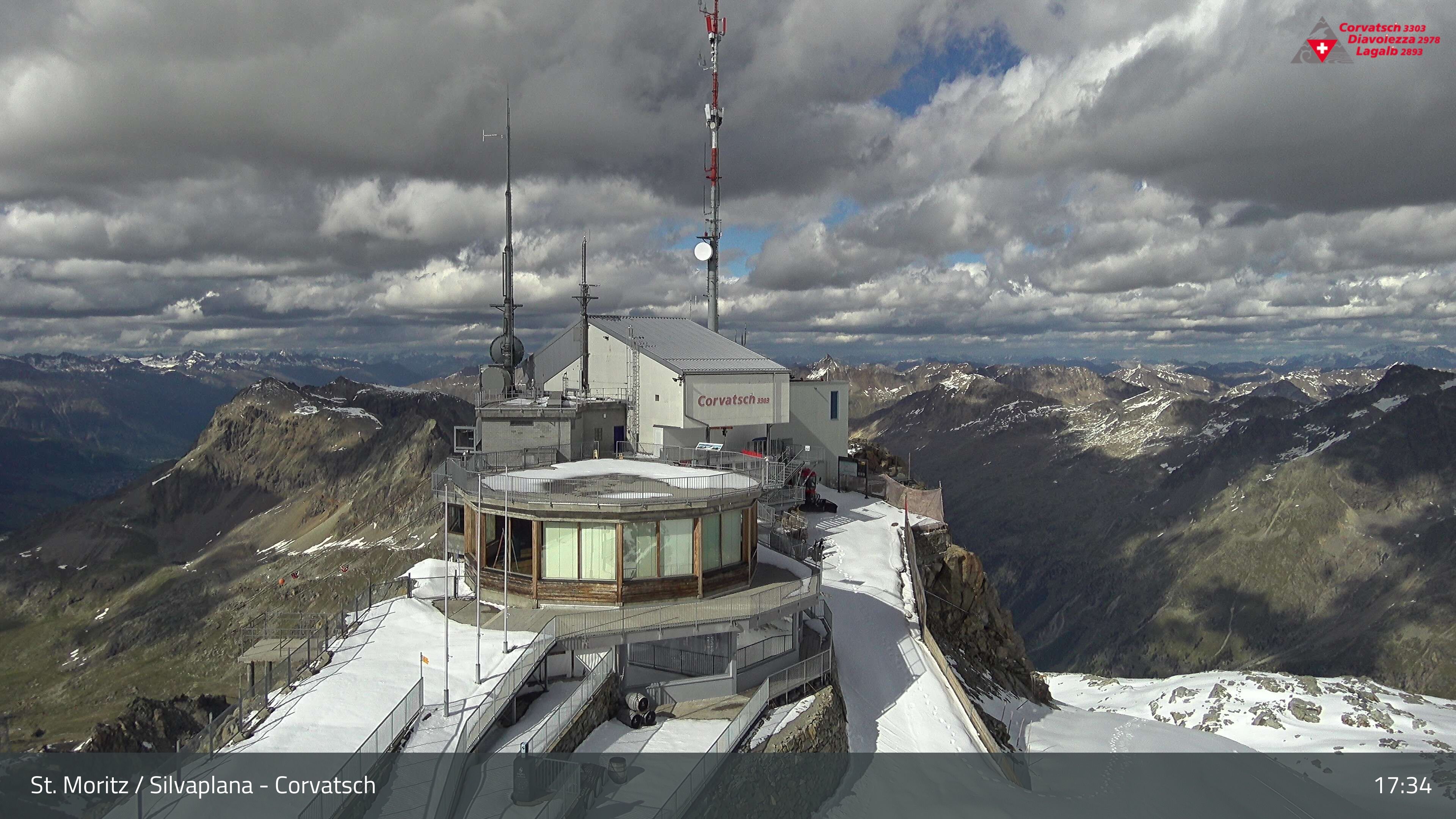 Silvaplana: Corvatsch - Corvatsch, Bergstation Corvatsch 3303