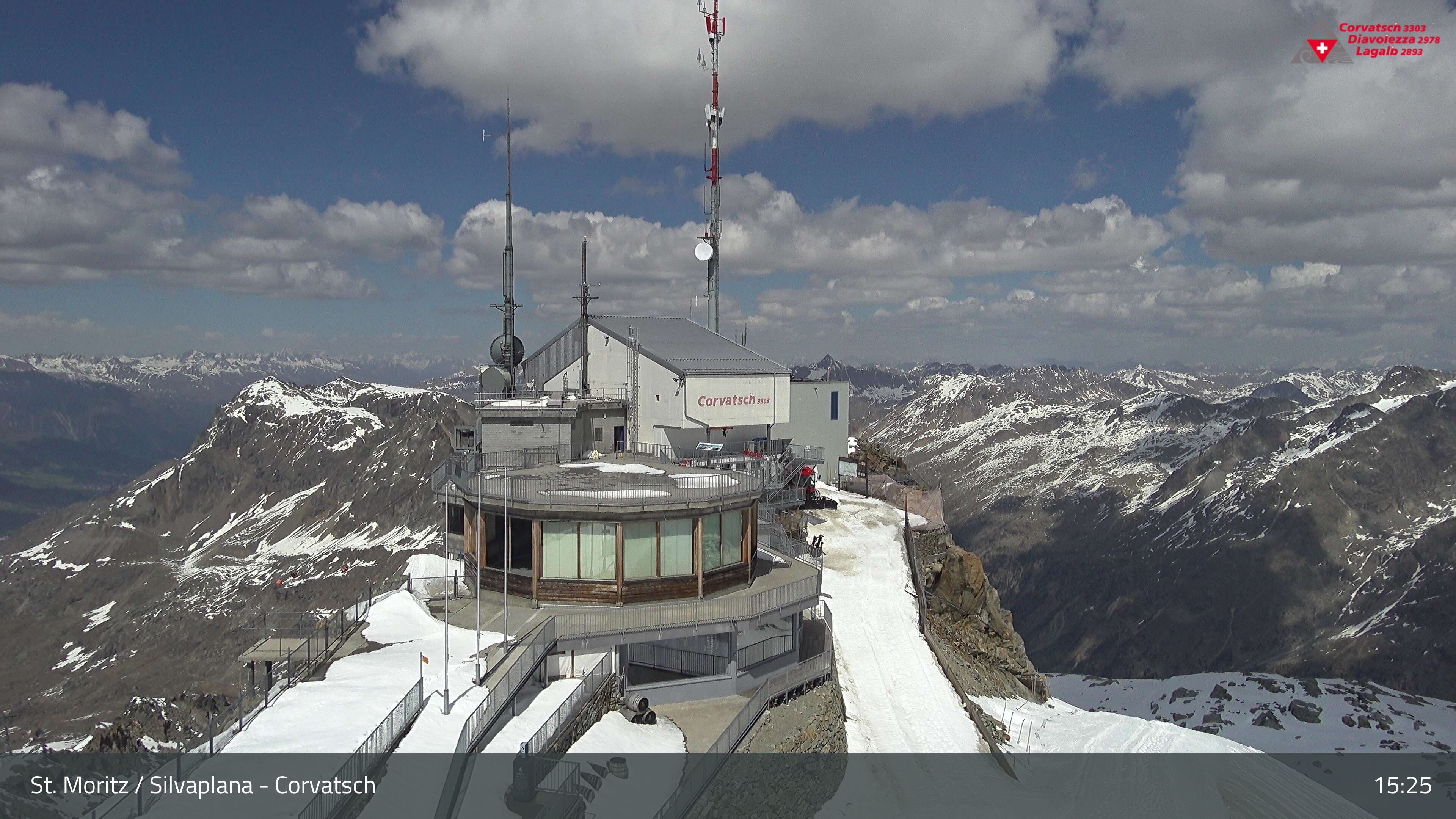 Silvaplana: Corvatsch - Corvatsch, Bergstation Corvatsch 3303