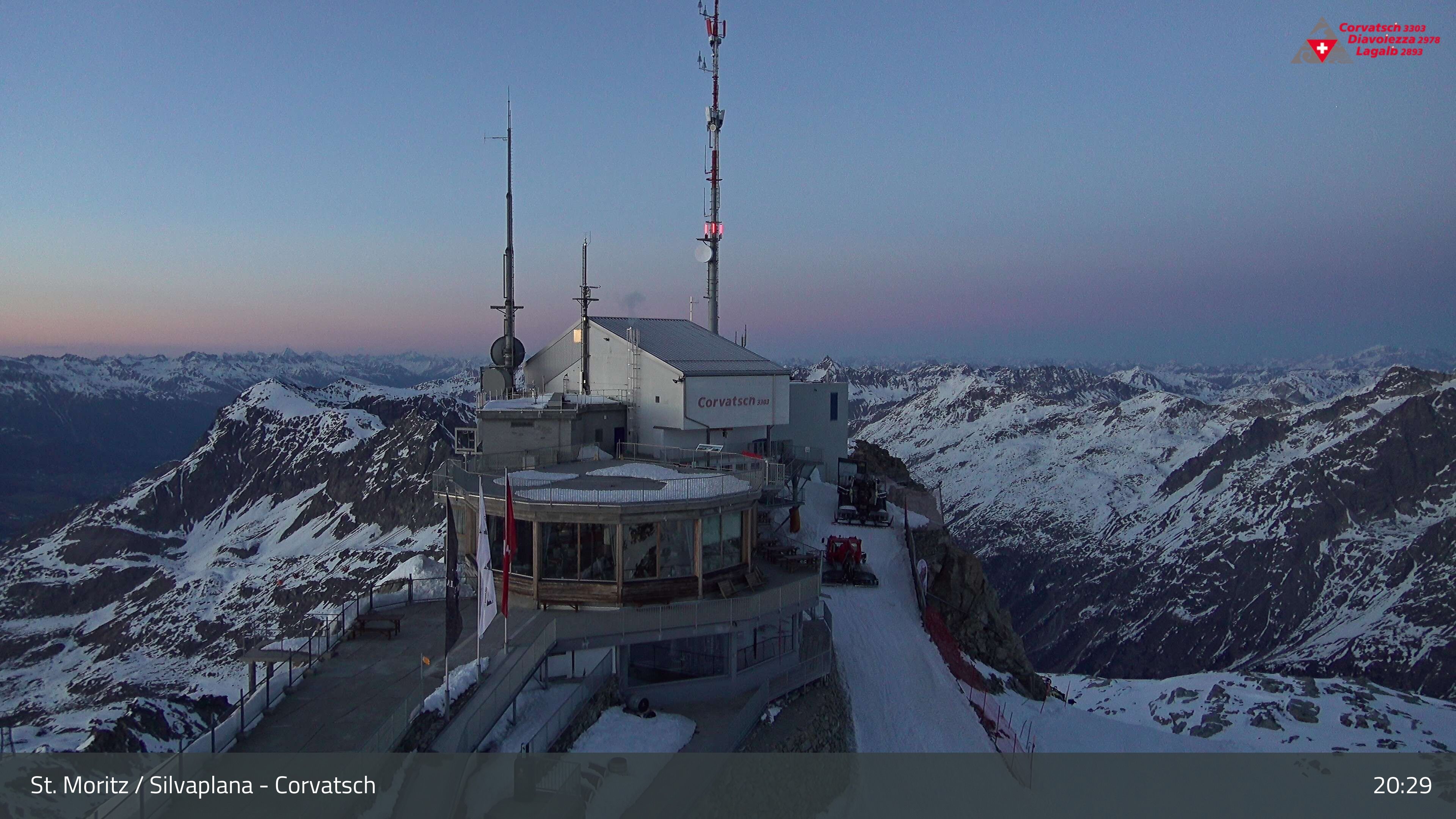 Silvaplana: Corvatsch - Corvatsch, Bergstation Corvatsch 3303