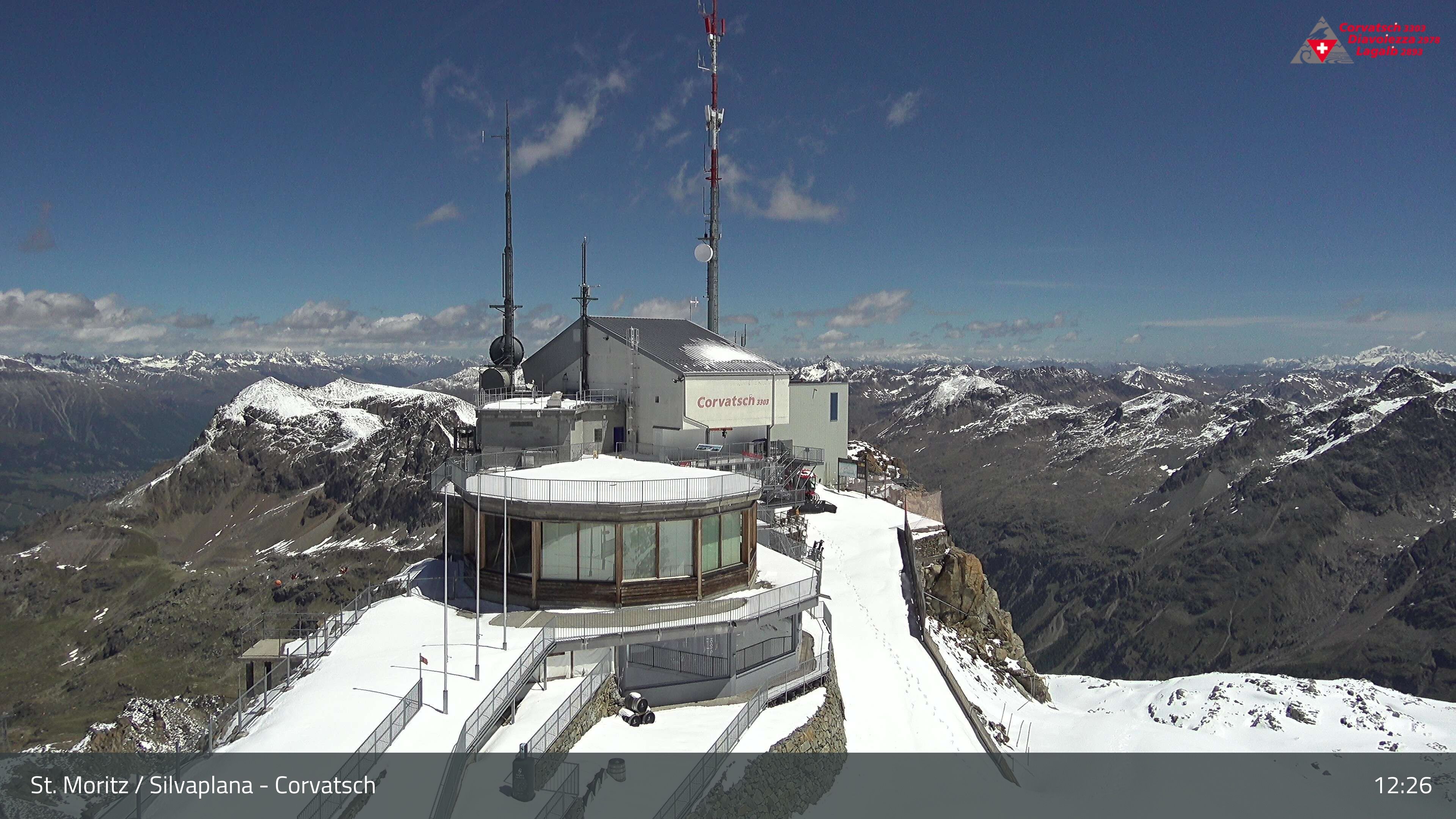 Silvaplana: Corvatsch - Corvatsch, Bergstation Corvatsch 3303