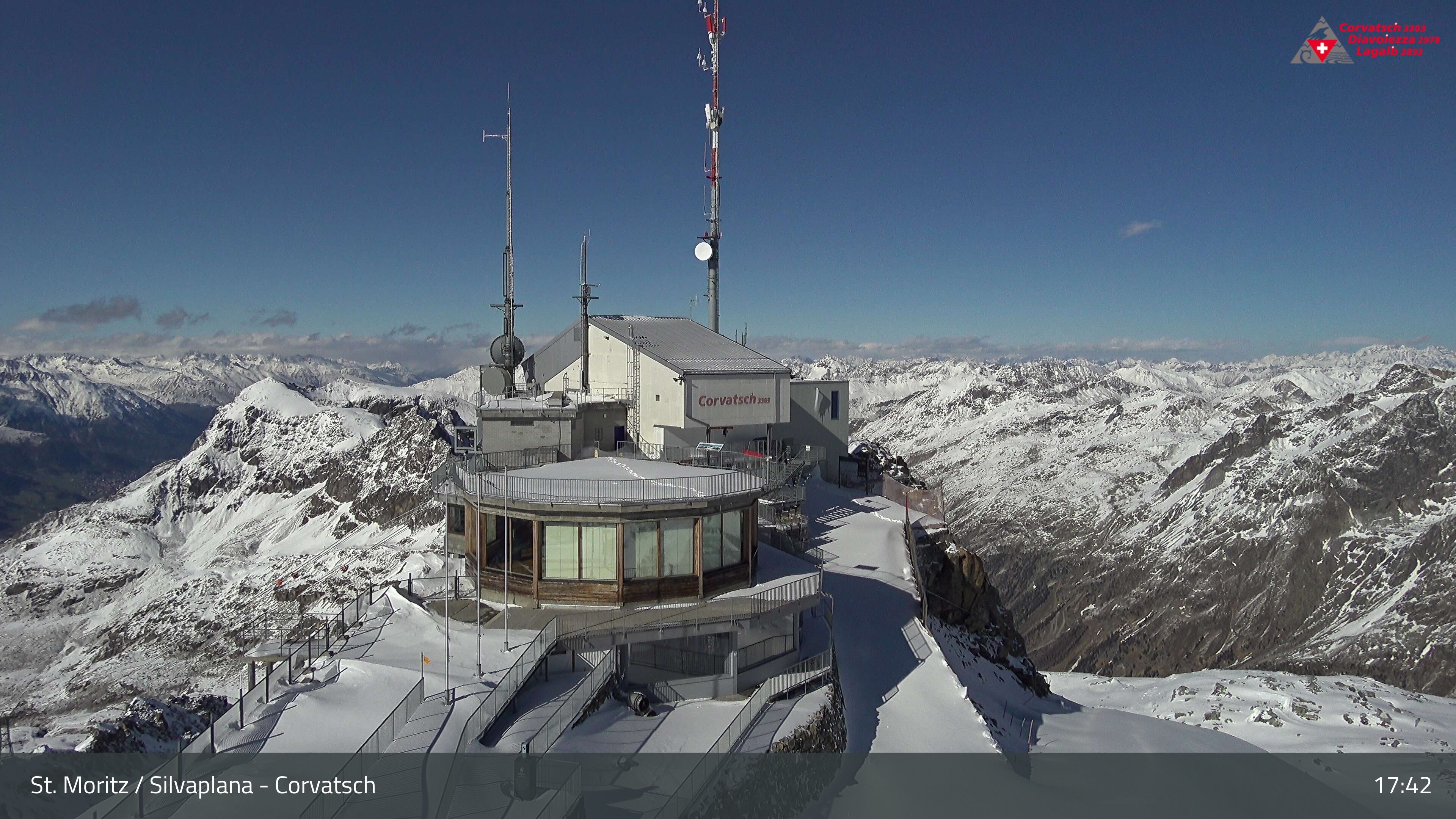 Silvaplana: Corvatsch - Corvatsch, Bergstation Corvatsch 3303