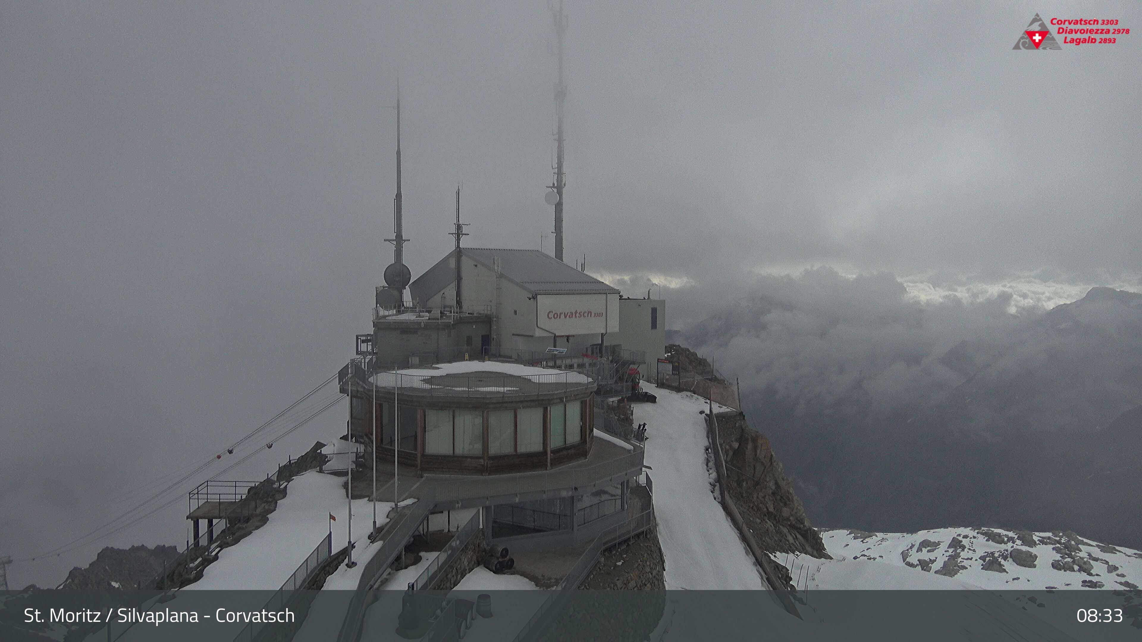 Silvaplana: Corvatsch - Corvatsch, Bergstation Corvatsch 3303