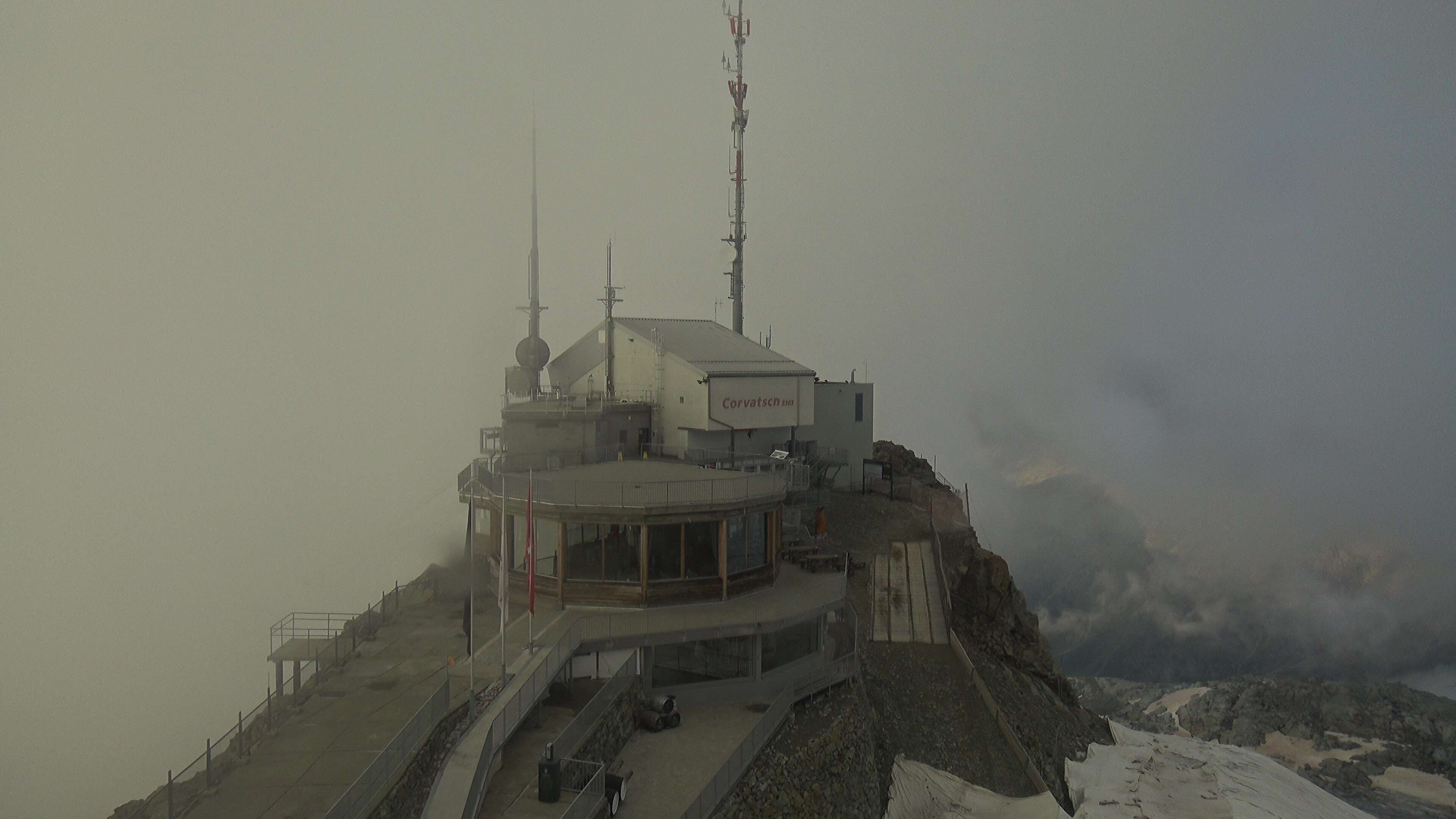 Silvaplana: Corvatsch - Corvatsch, Bergstation Corvatsch 3303