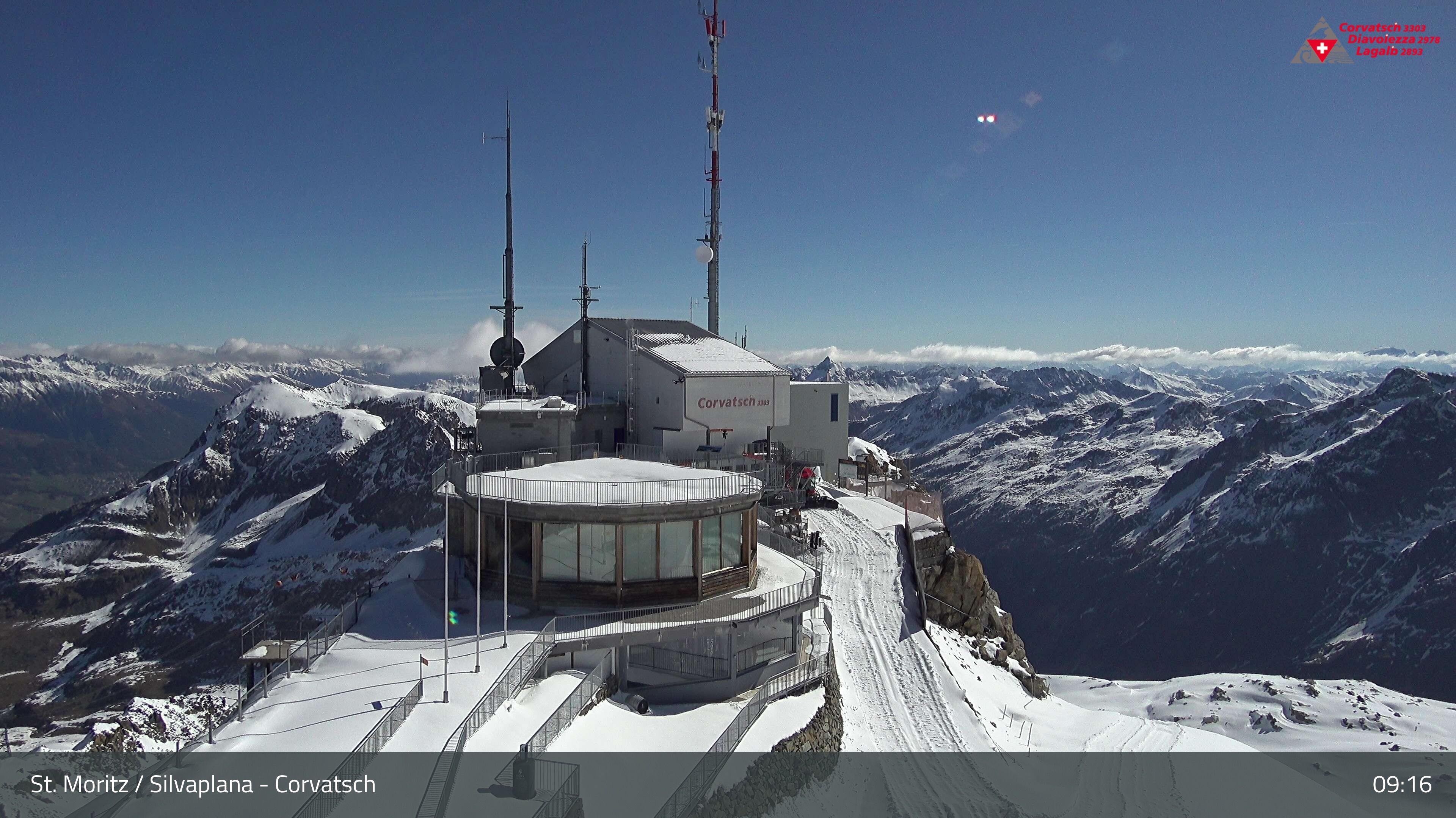 Silvaplana: Corvatsch - Corvatsch, Bergstation Corvatsch 3303