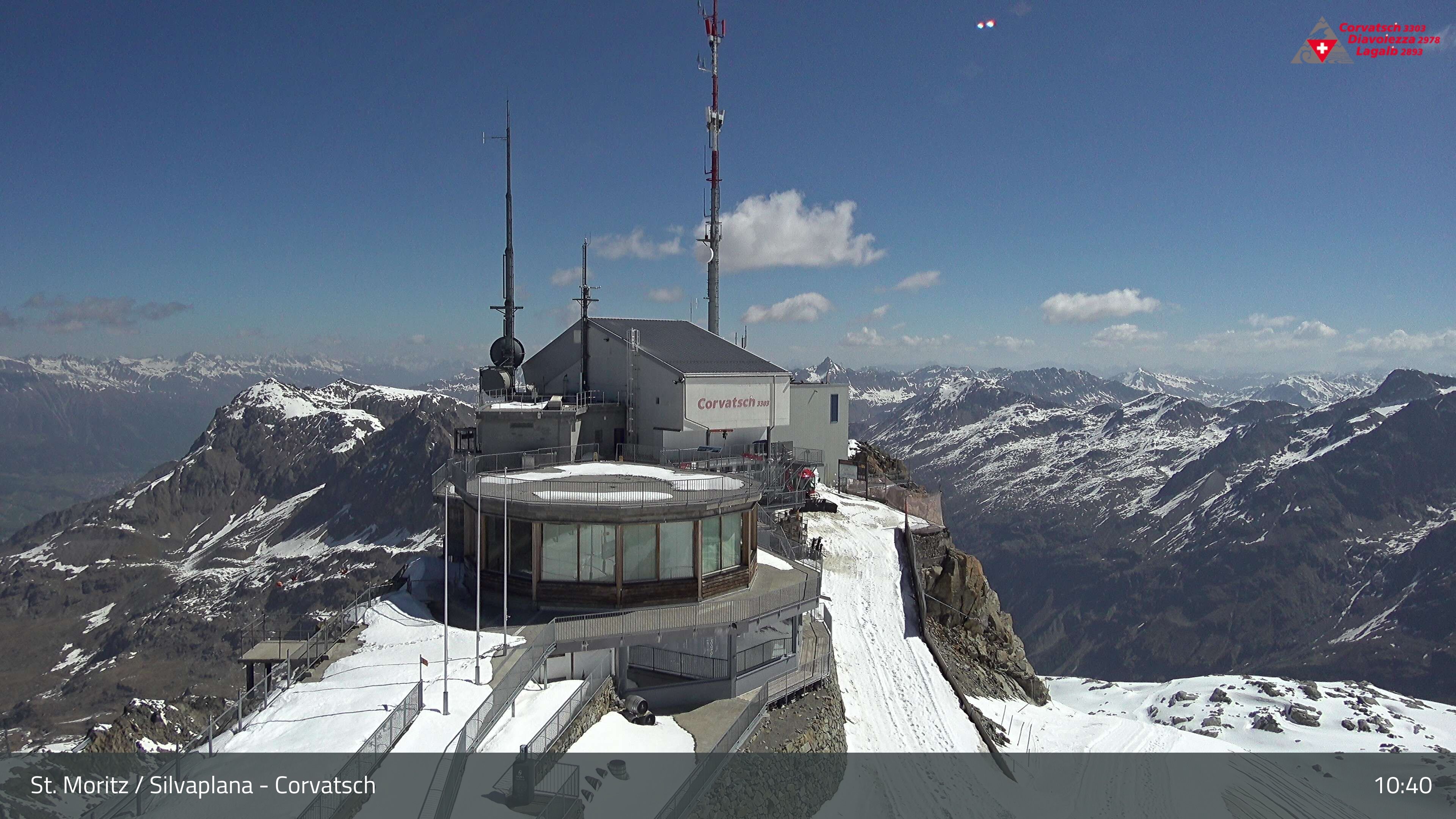 Silvaplana: Corvatsch - Corvatsch, Bergstation Corvatsch 3303