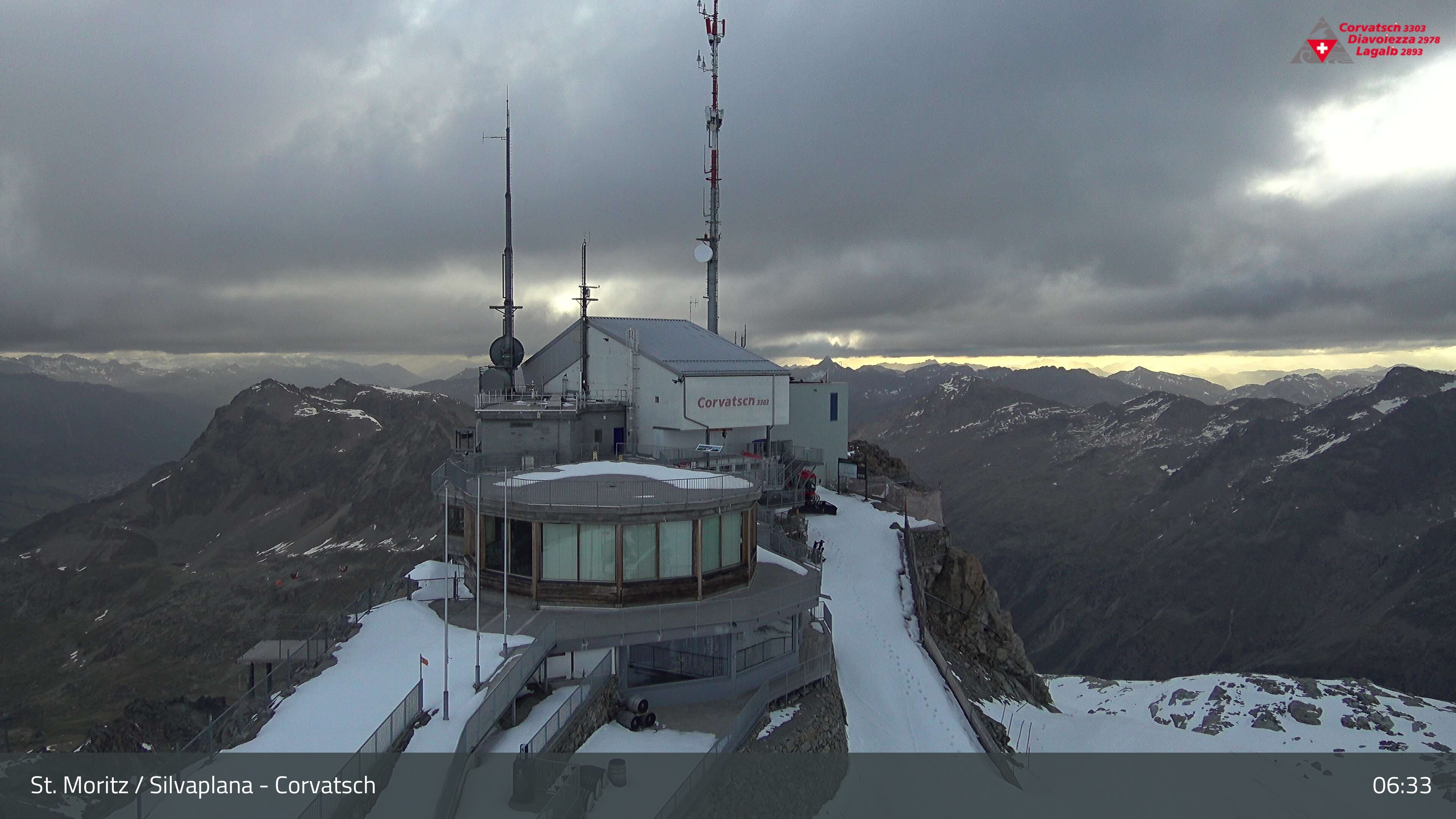 Silvaplana: Corvatsch - Corvatsch, Bergstation Corvatsch 3303
