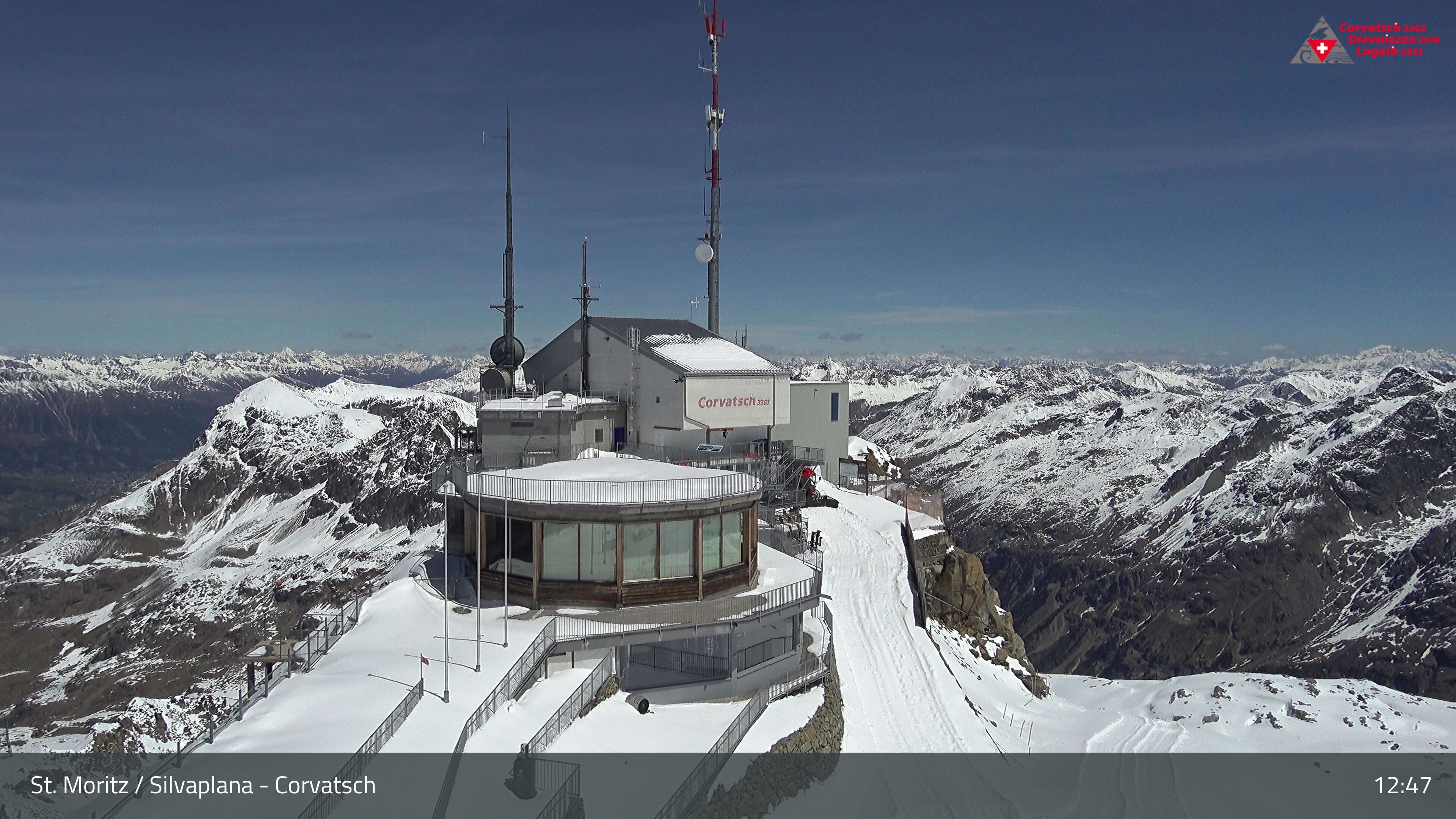 Silvaplana: Corvatsch - Corvatsch, Bergstation Corvatsch 3303