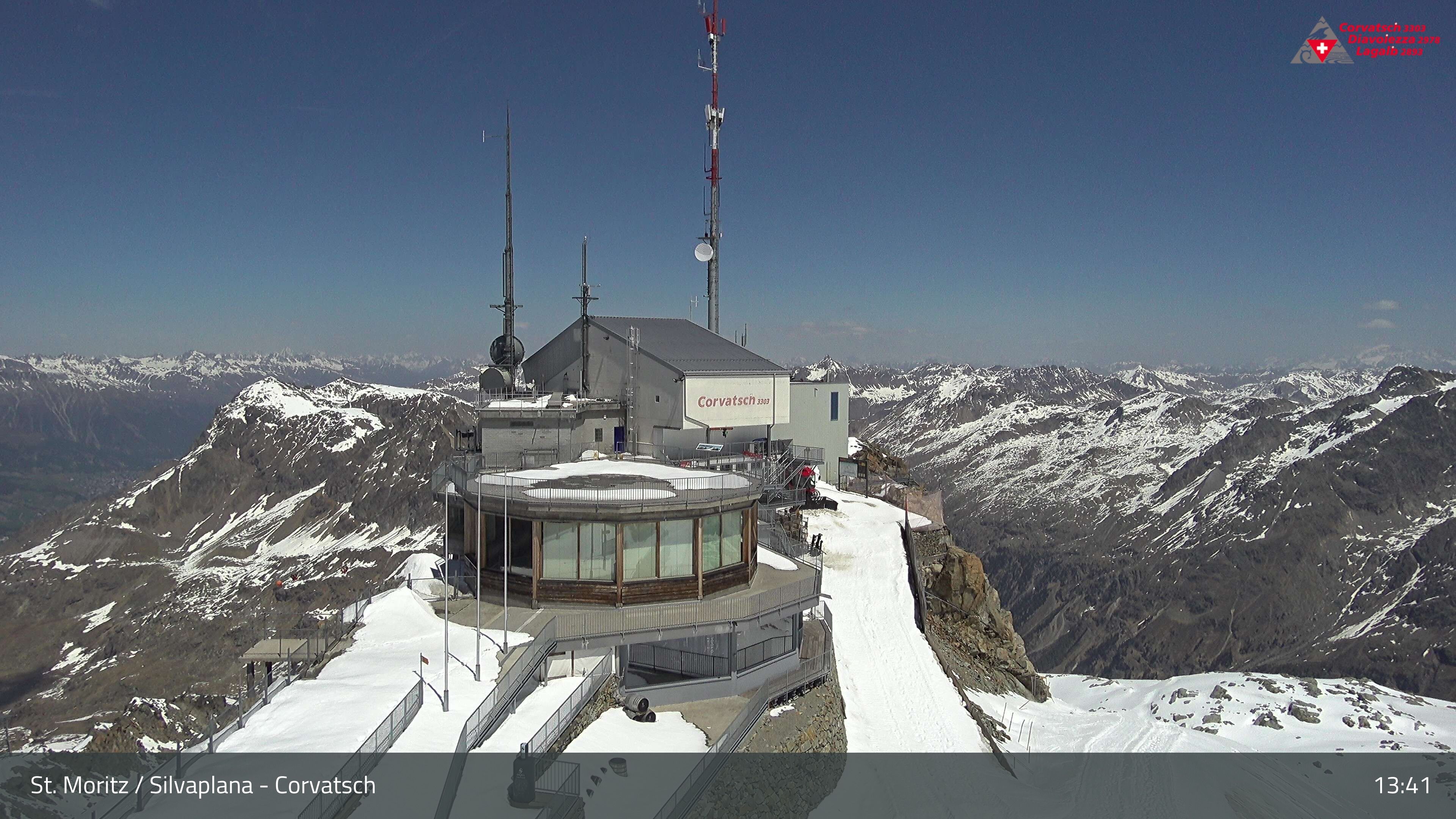 Silvaplana: Corvatsch - Corvatsch, Bergstation Corvatsch 3303