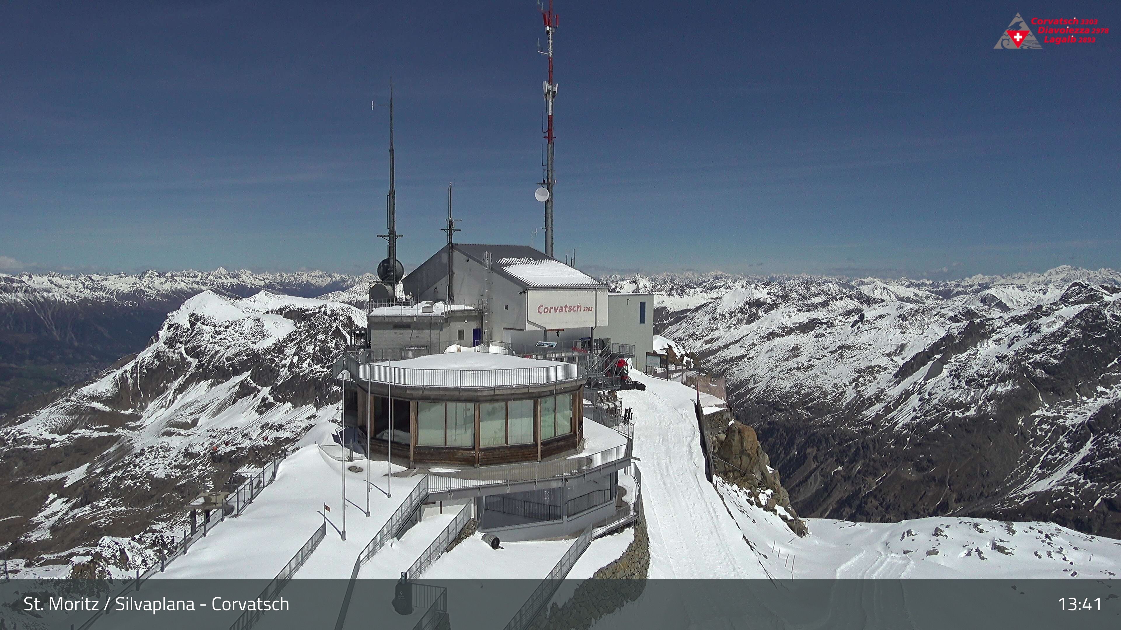 Silvaplana: Corvatsch - Corvatsch, Bergstation Corvatsch 3303